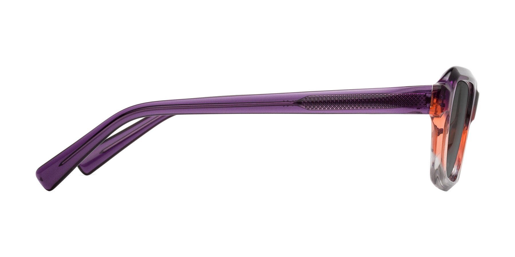 Side of Innovation in Sunset with Medium Gray Tinted Lenses