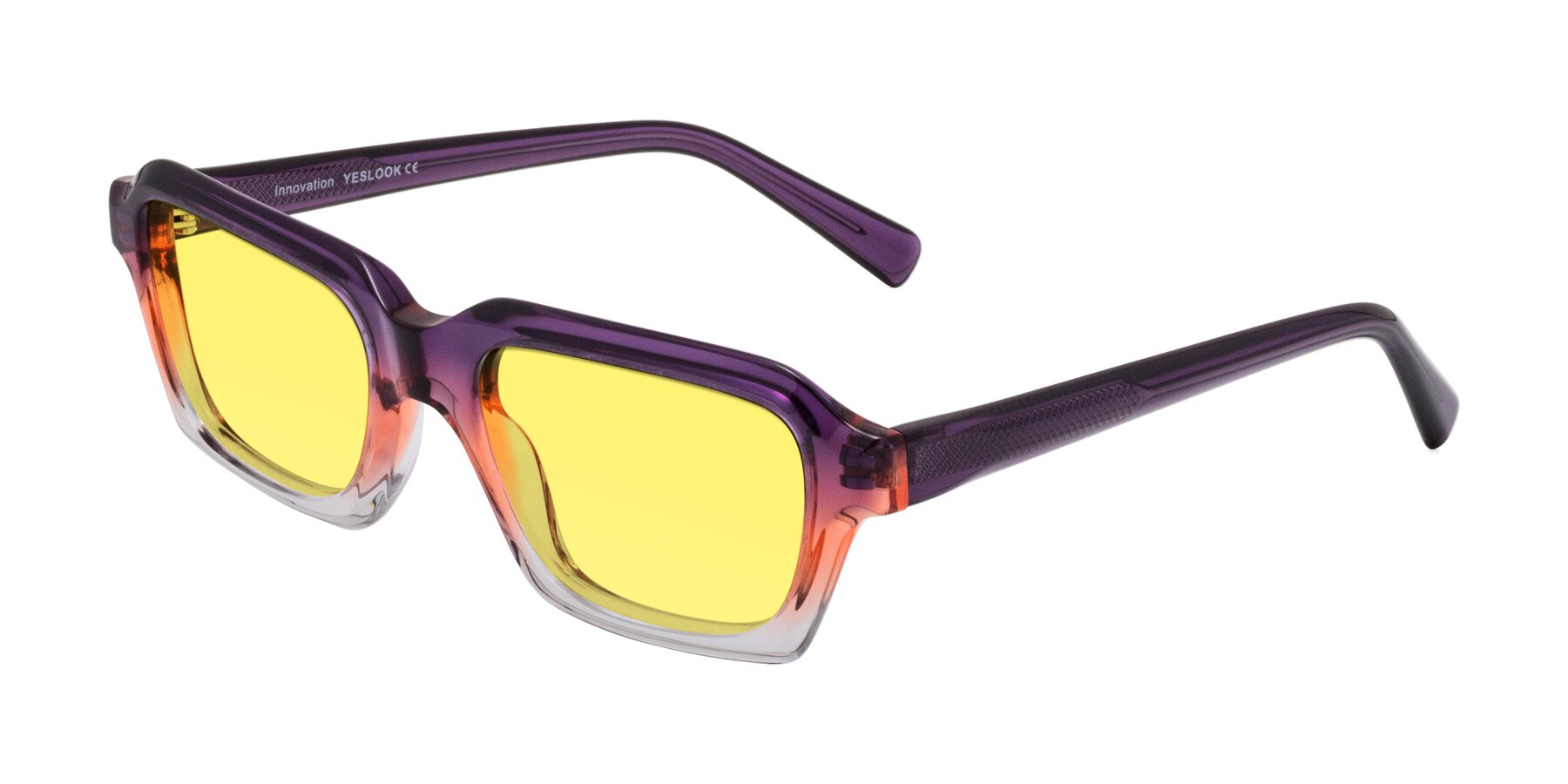 Angle of Innovation in Sunset with Medium Yellow Tinted Lenses