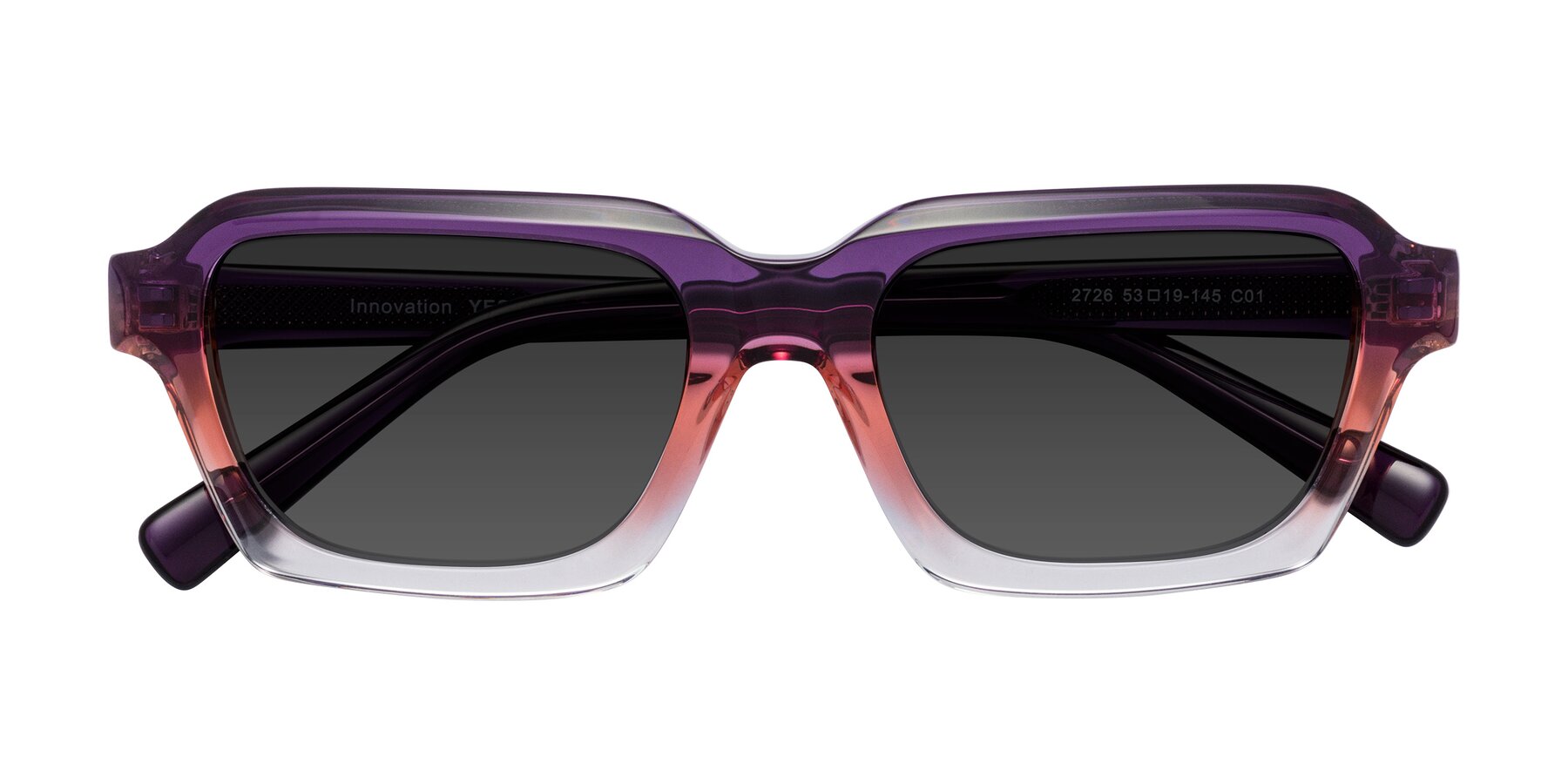 Folded Front of Innovation in Sunset with Gray Tinted Lenses