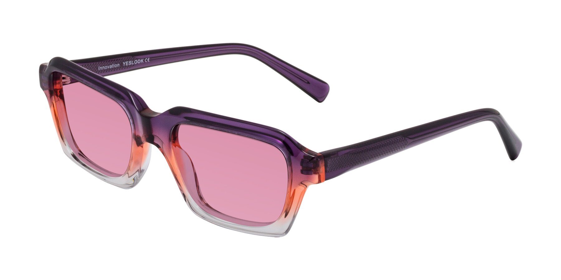 Angle of Innovation in Sunset with Medium Wine Tinted Lenses