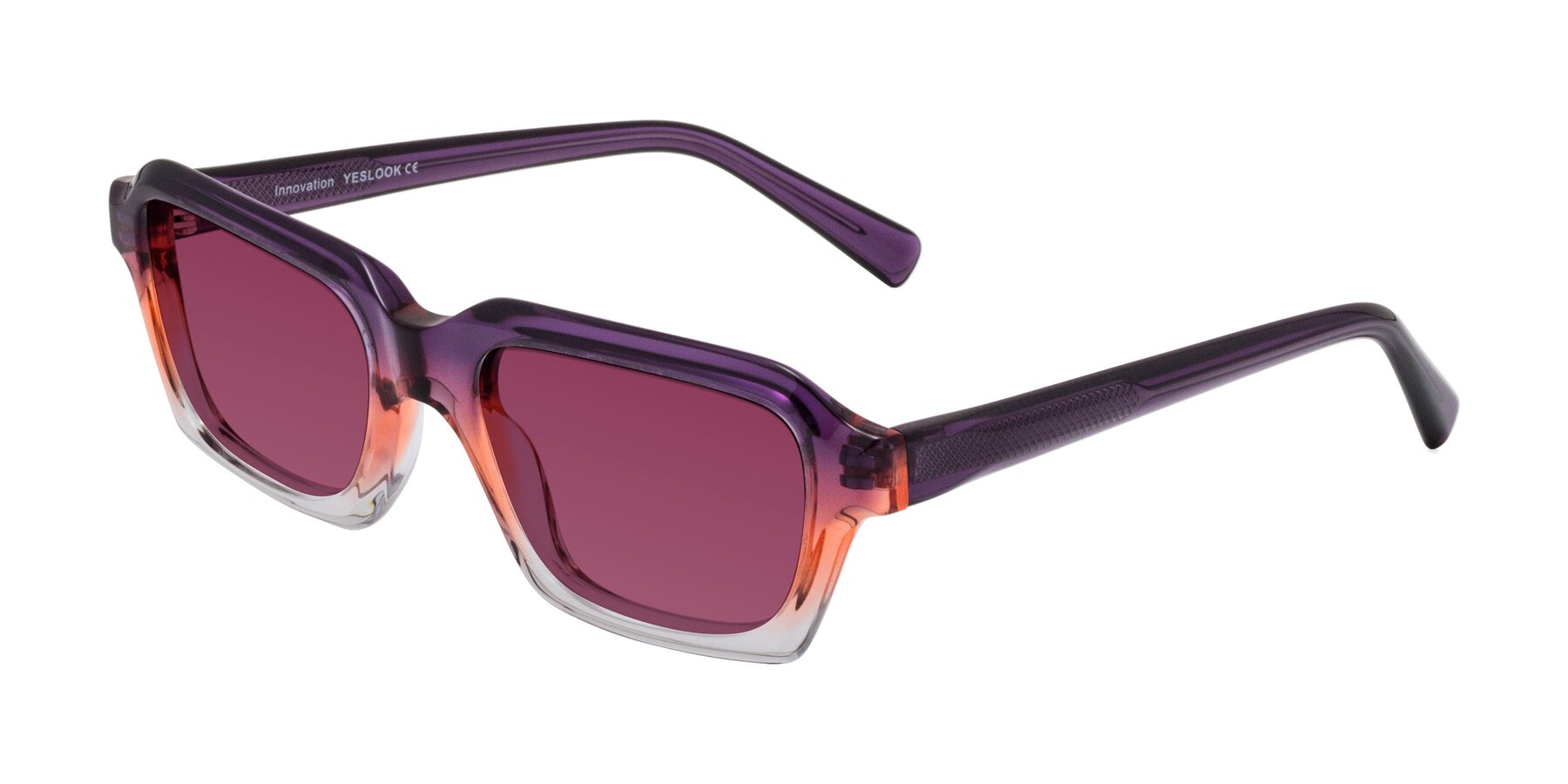 Angle of Innovation in Sunset with Wine Tinted Lenses