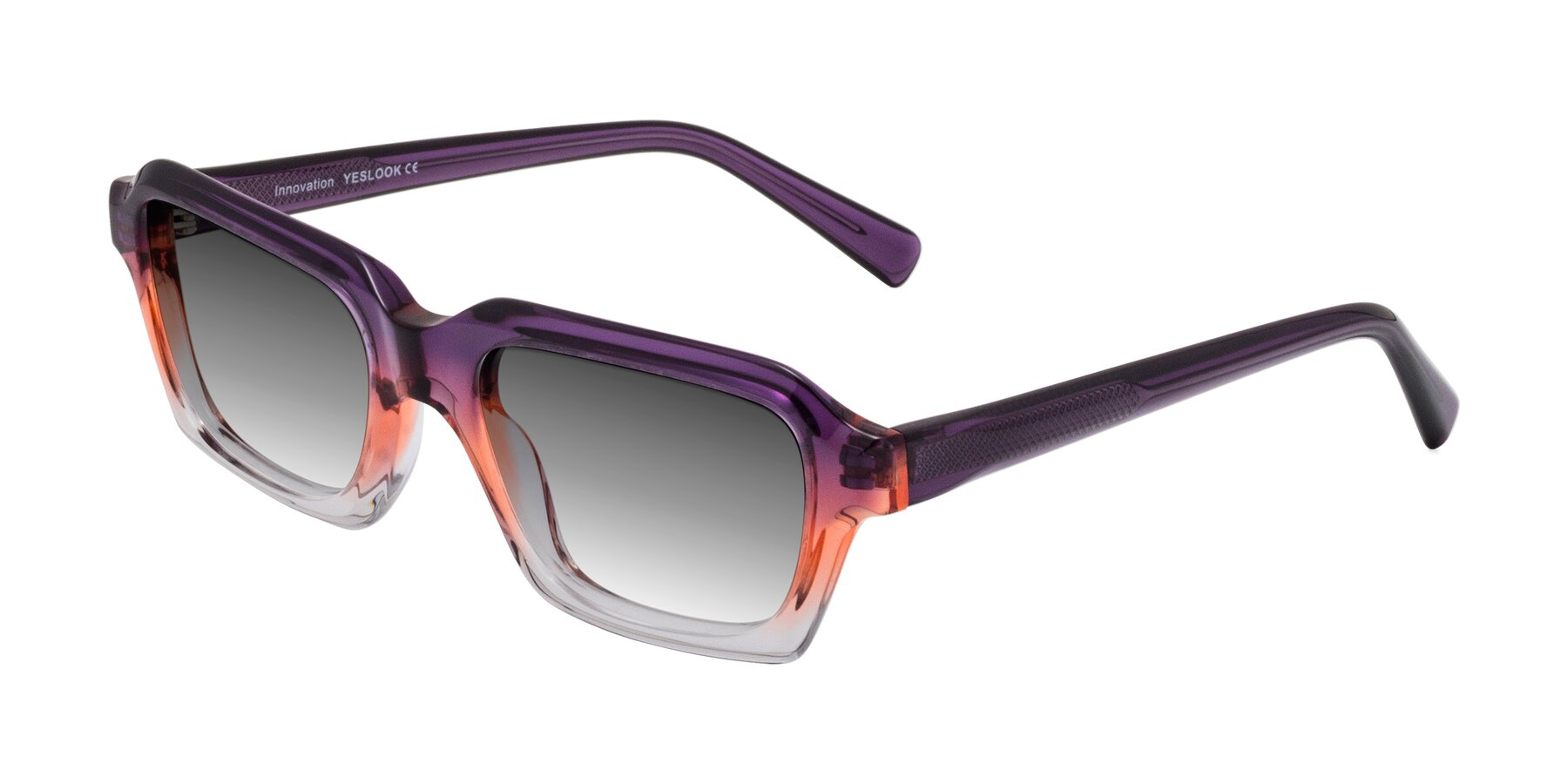 Angle of Innovation in Sunset with Gray Gradient Lenses