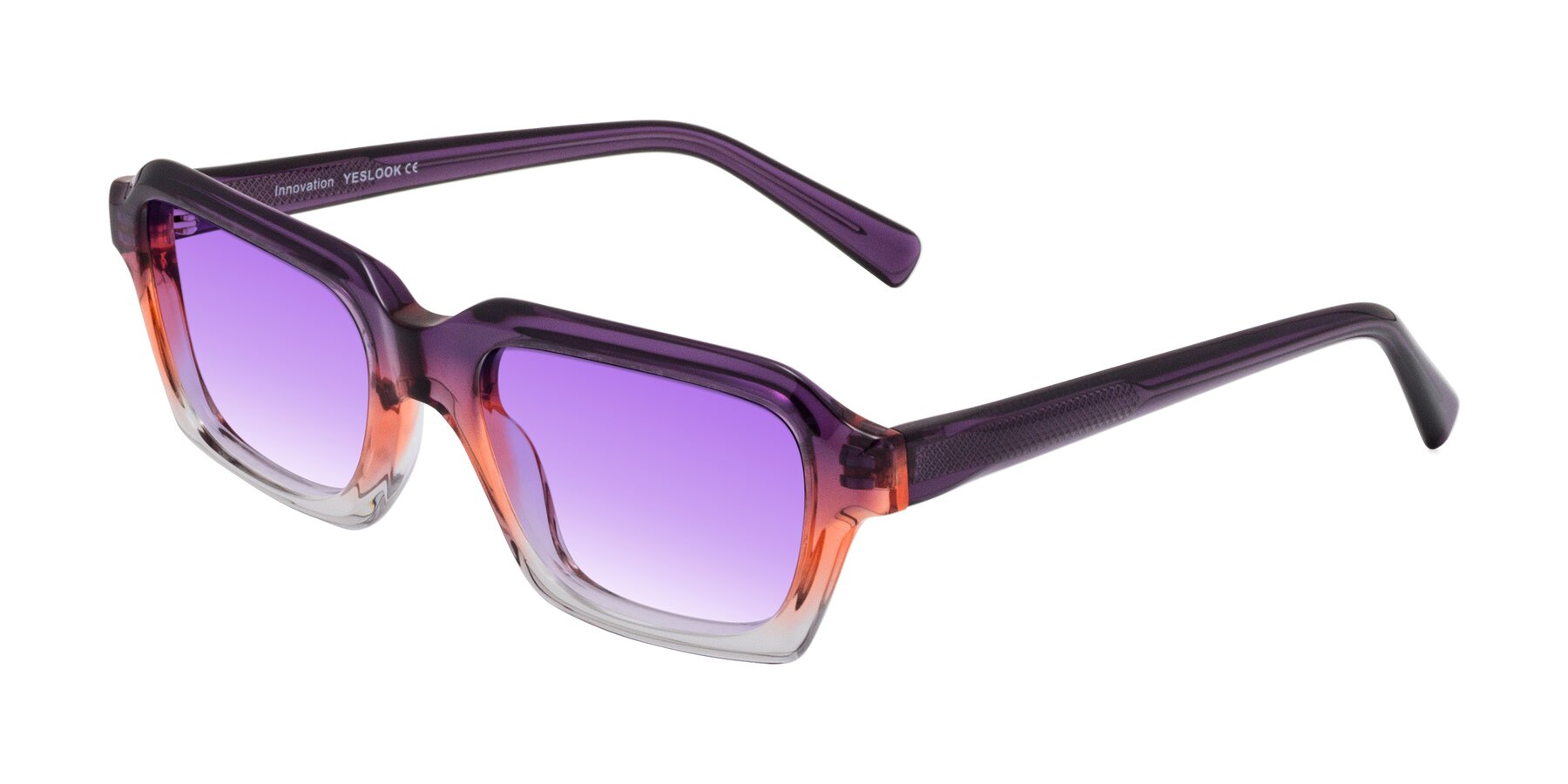 Angle of Innovation in Sunset with Purple Gradient Lenses