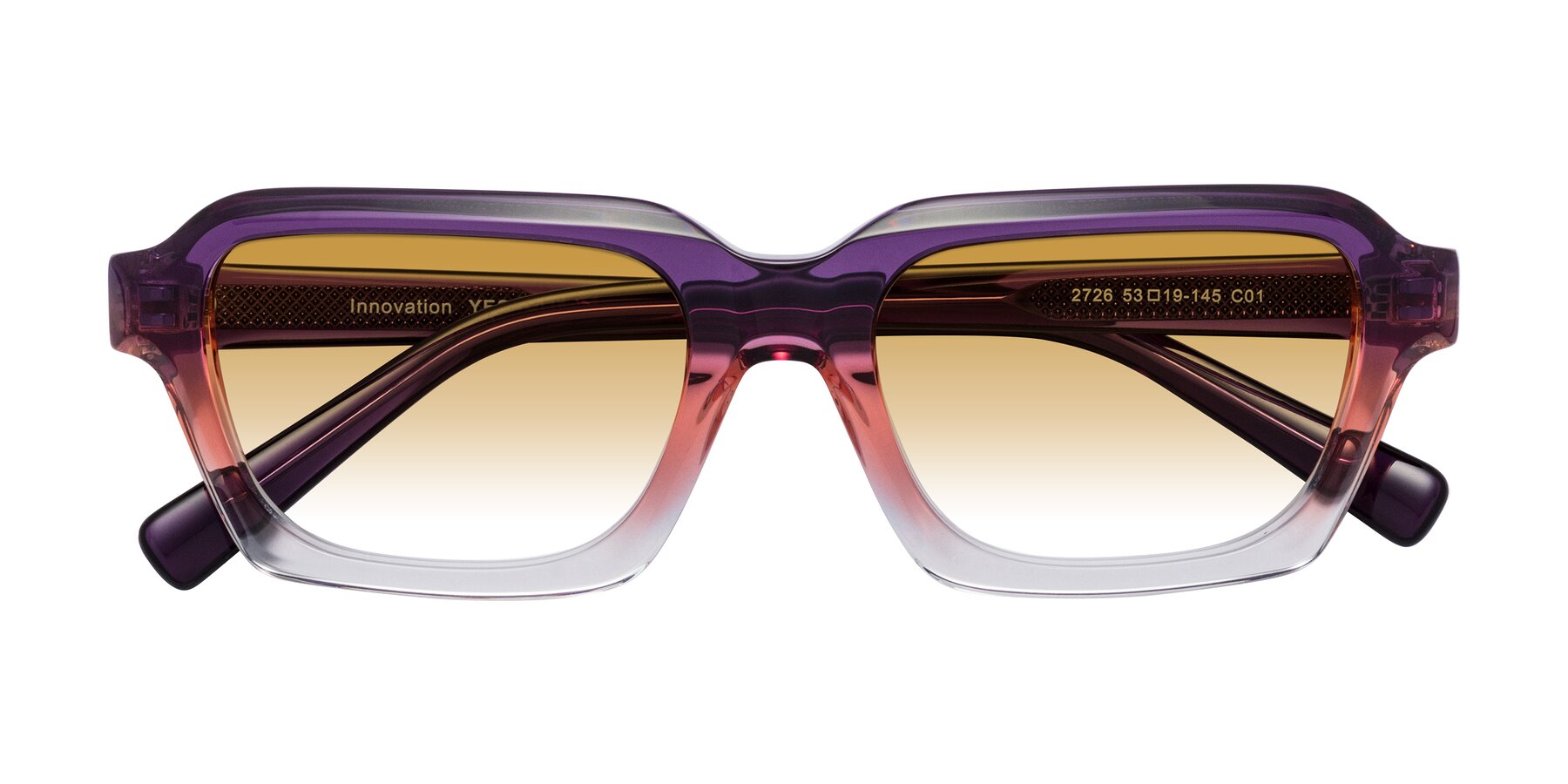 Folded Front of Innovation in Sunset with Champagne Gradient Lenses