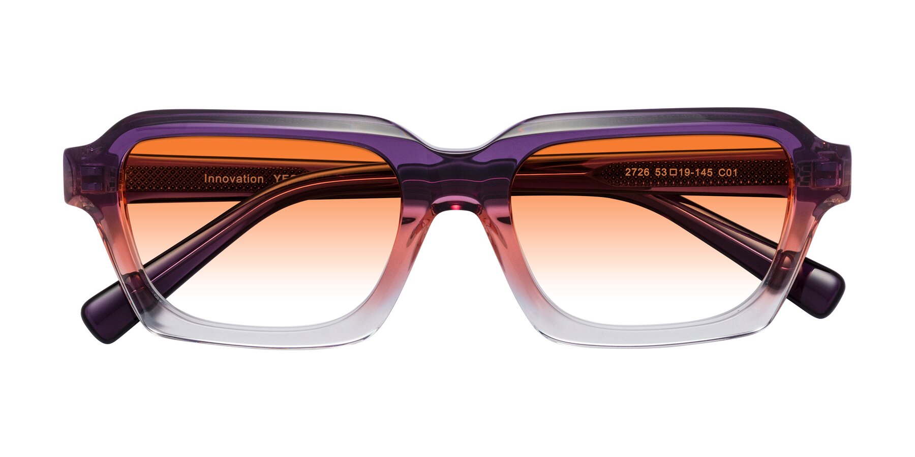 Folded Front of Innovation in Sunset with Orange Gradient Lenses