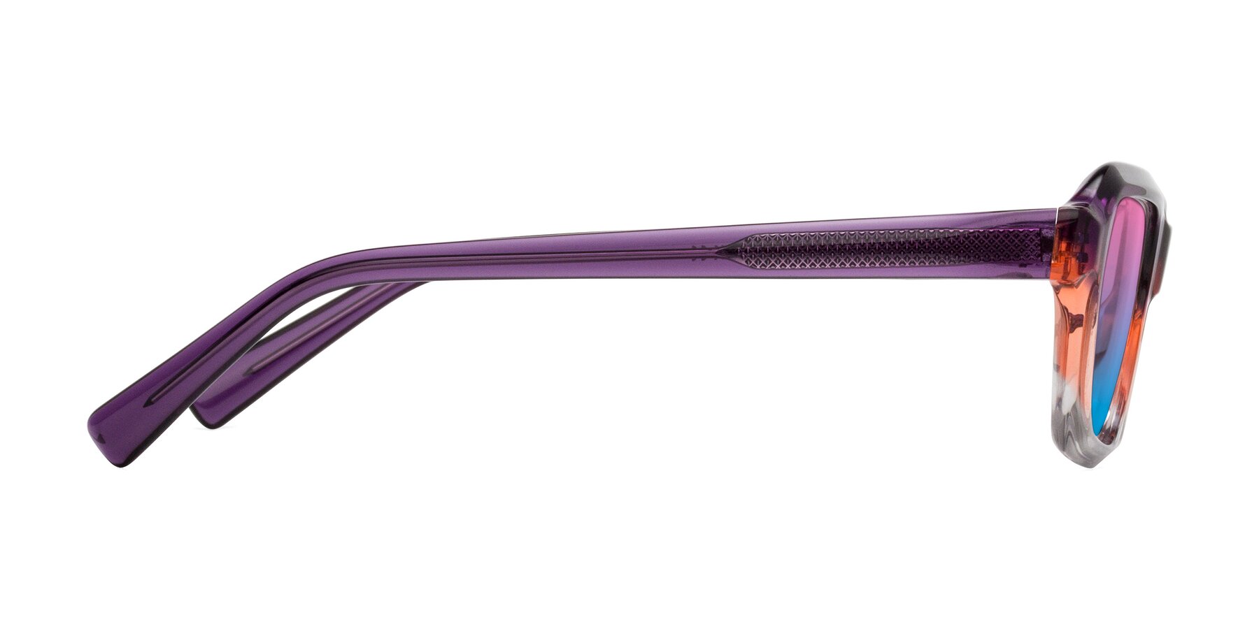 Side of Innovation in Sunset with Pink / Blue Gradient Lenses
