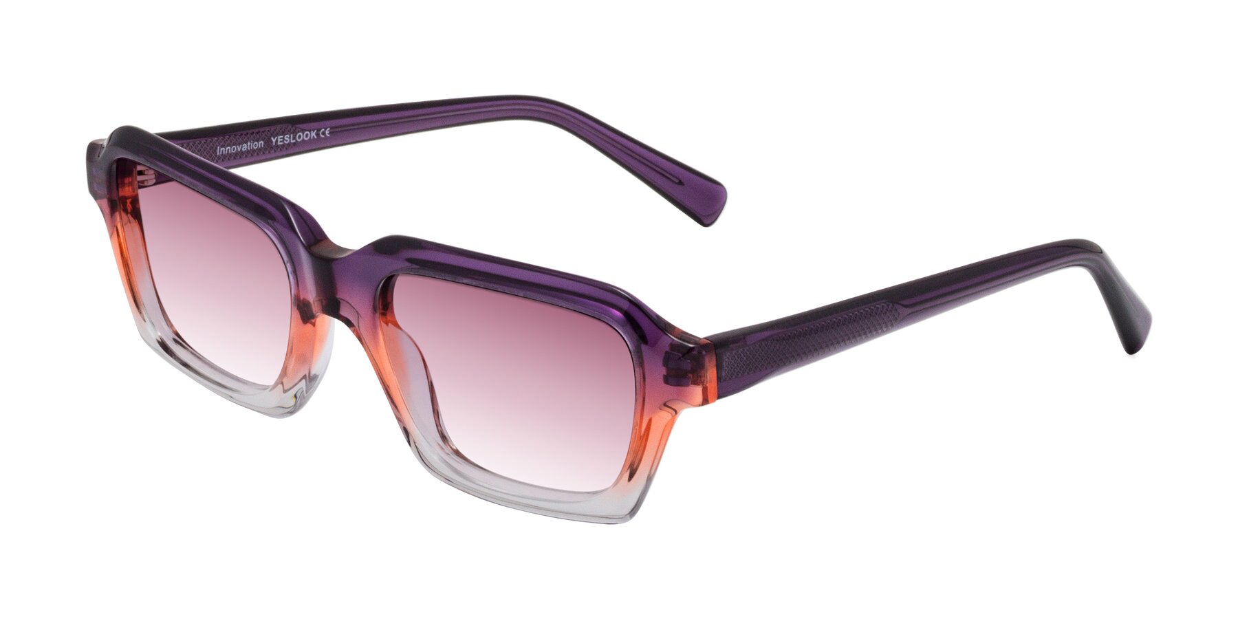 Angle of Innovation in Sunset with Wine Gradient Lenses