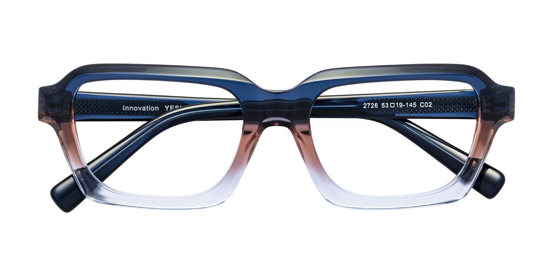 Folded Front of Innovation in Twilight with Clear Blue Light Blocking Lenses