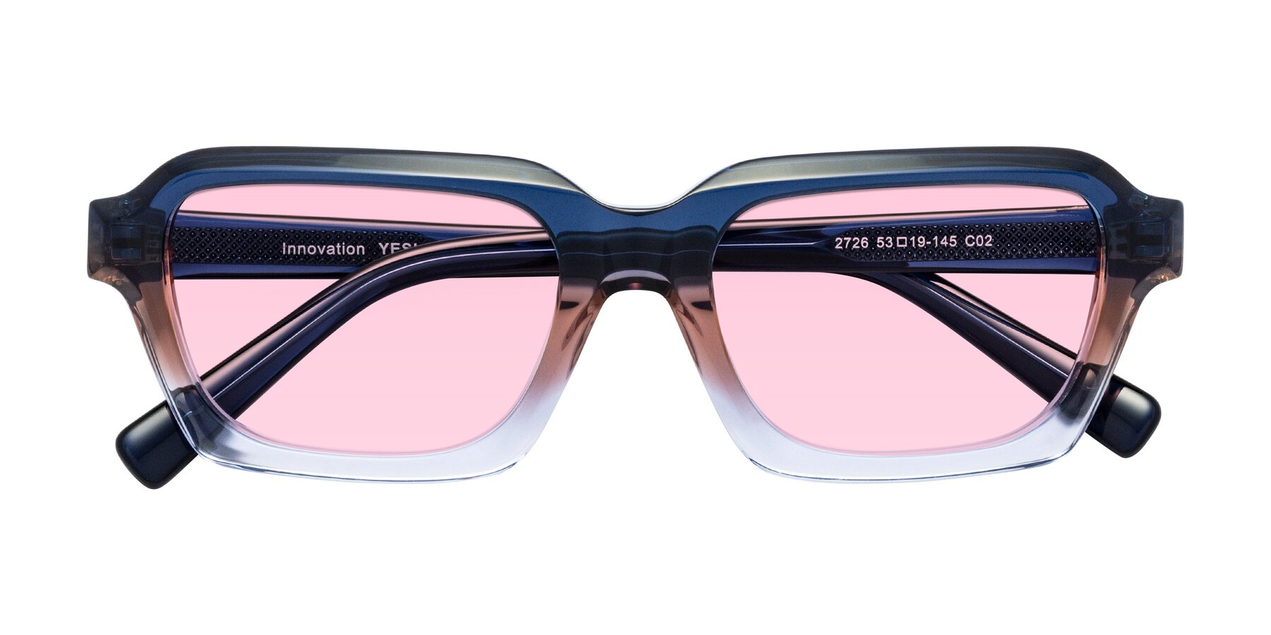 Folded Front of Innovation in Twilight with Light Pink Tinted Lenses