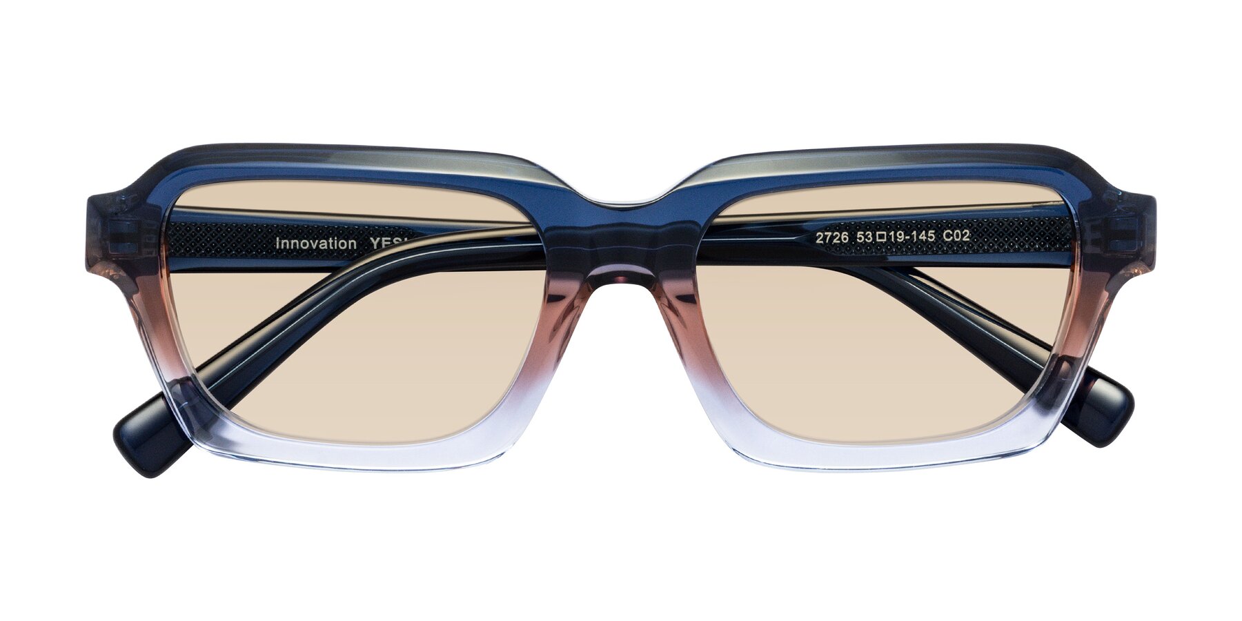 Folded Front of Innovation in Twilight with Light Brown Tinted Lenses