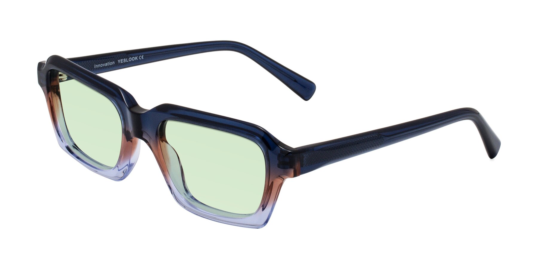 Angle of Innovation in Twilight with Light Green Tinted Lenses