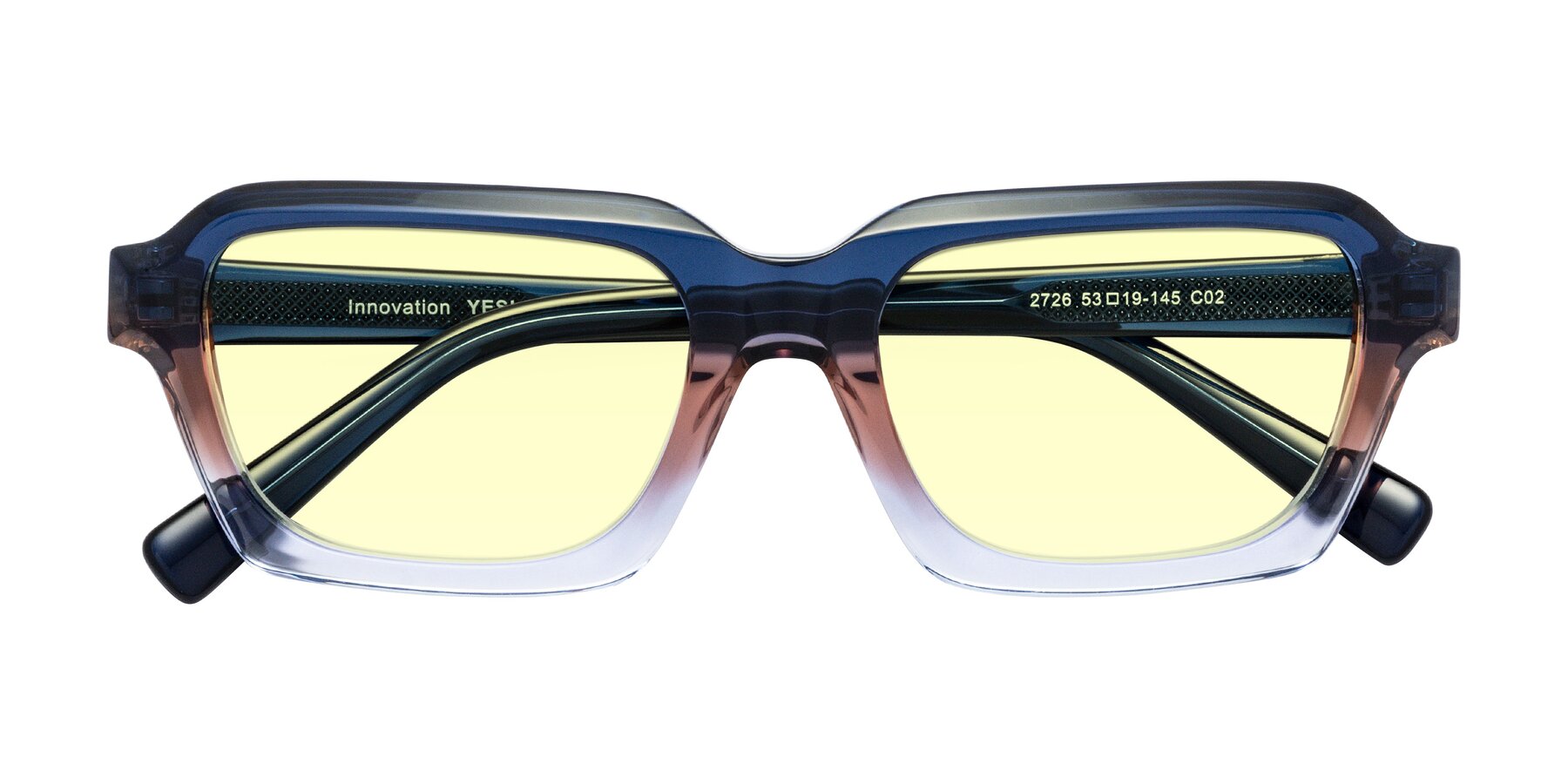 Folded Front of Innovation in Twilight with Light Yellow Tinted Lenses