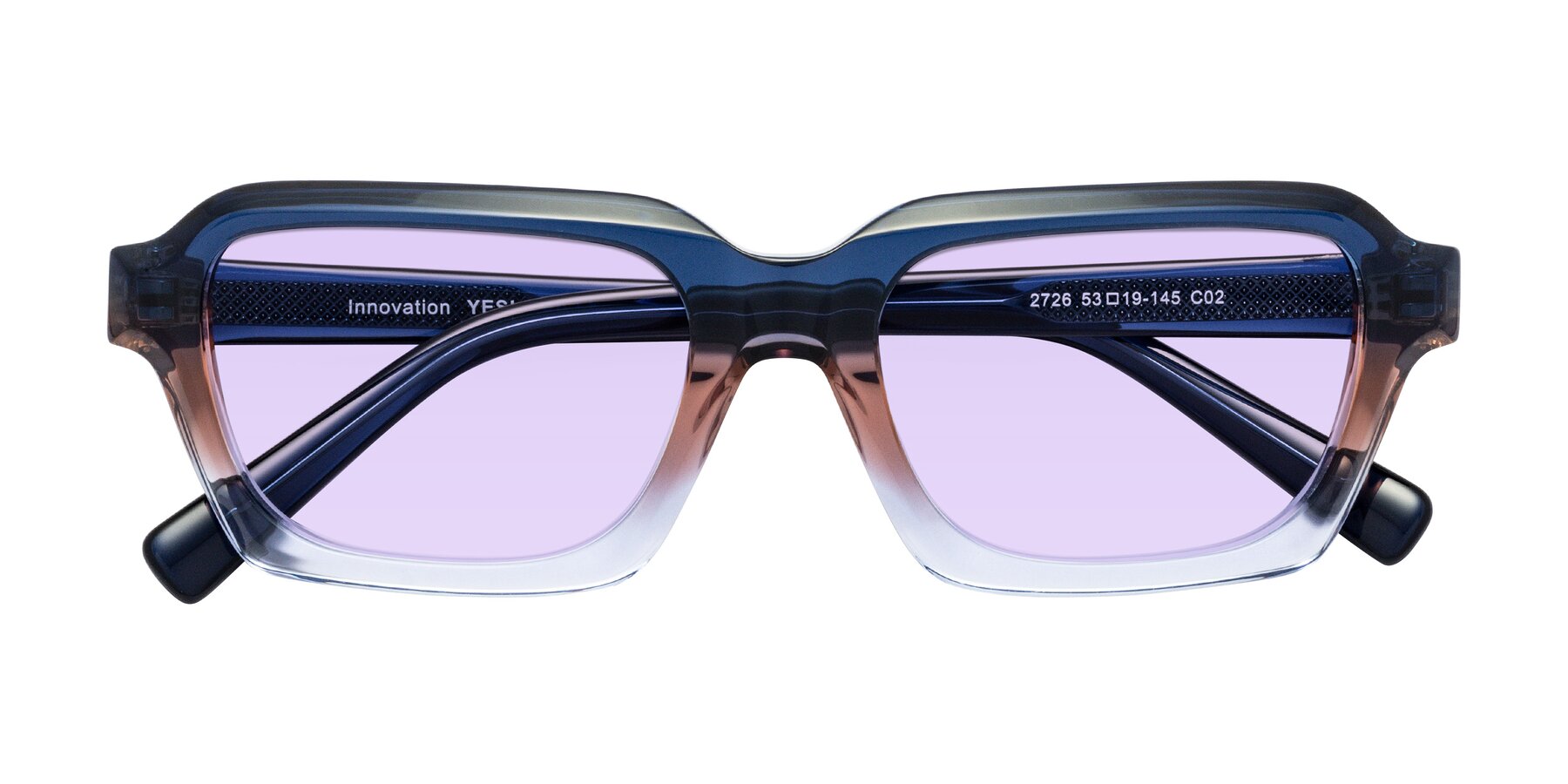 Folded Front of Innovation in Twilight with Light Purple Tinted Lenses