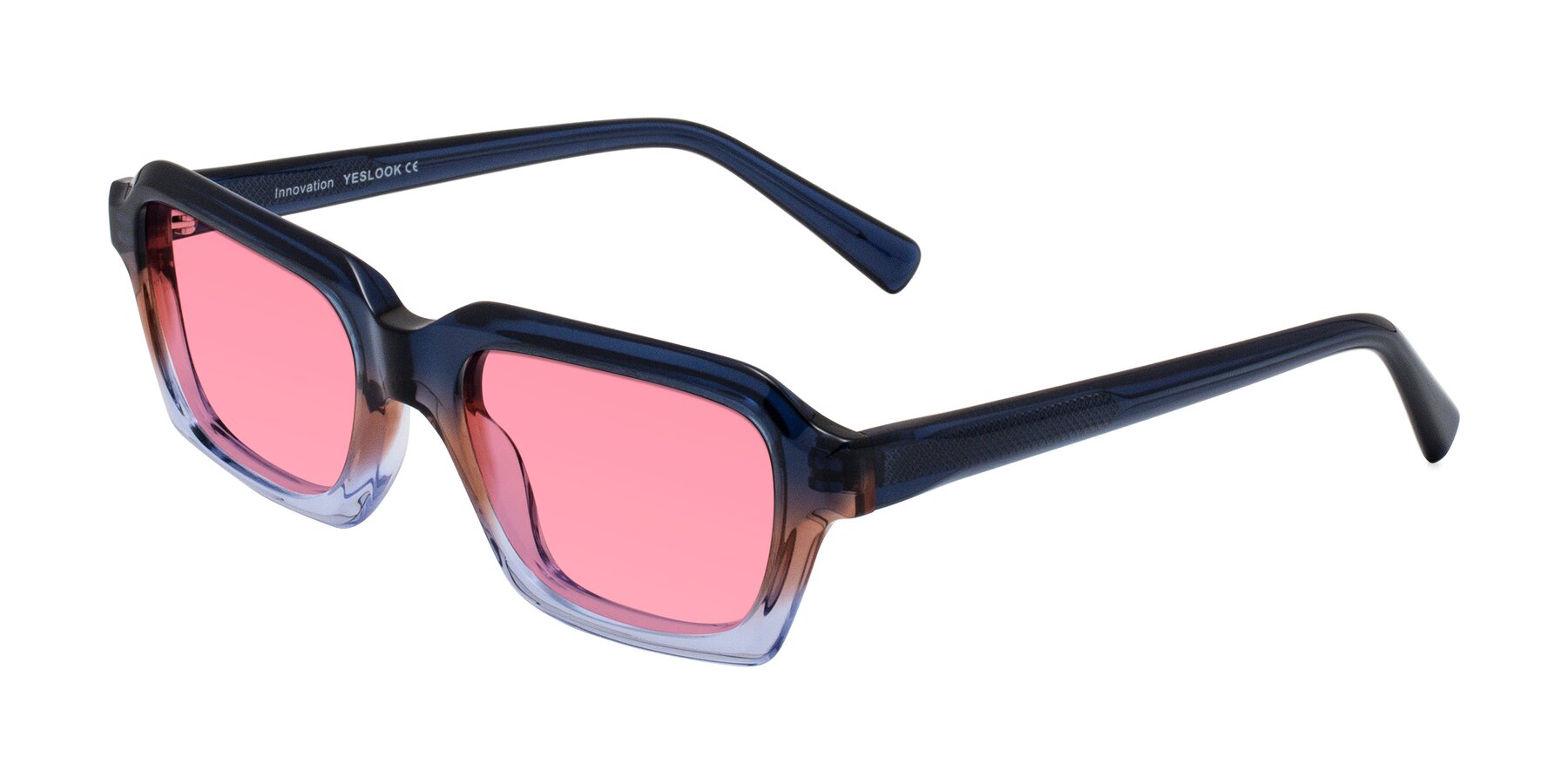 Angle of Innovation in Twilight with Pink Tinted Lenses