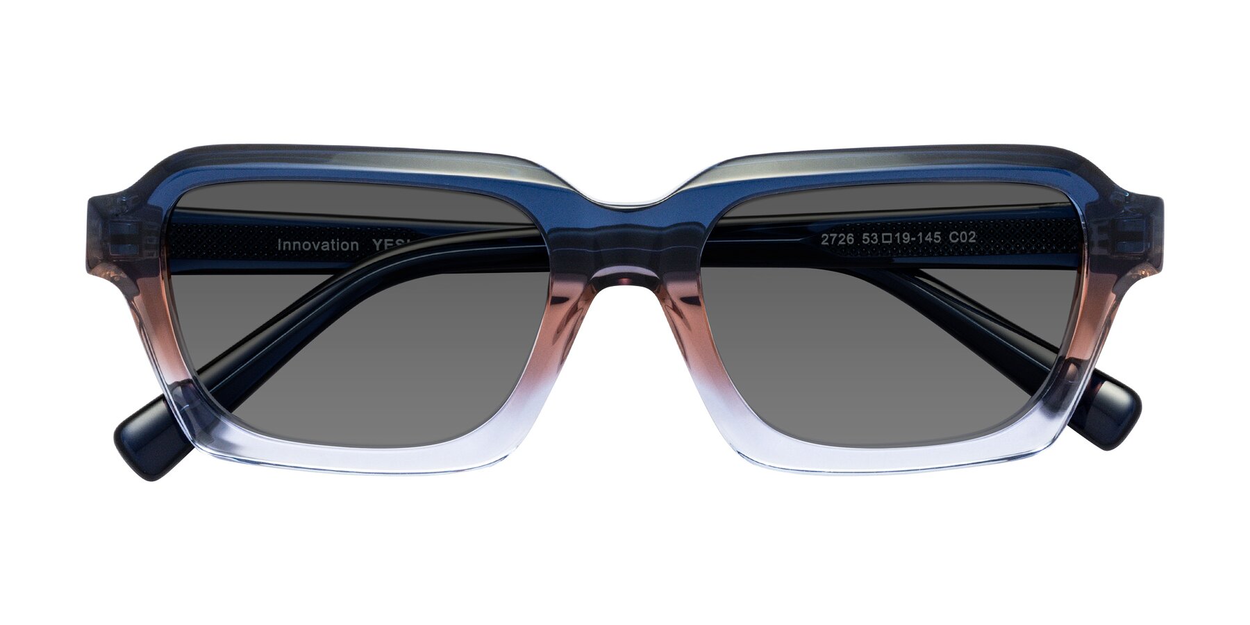 Folded Front of Innovation in Twilight with Medium Gray Tinted Lenses