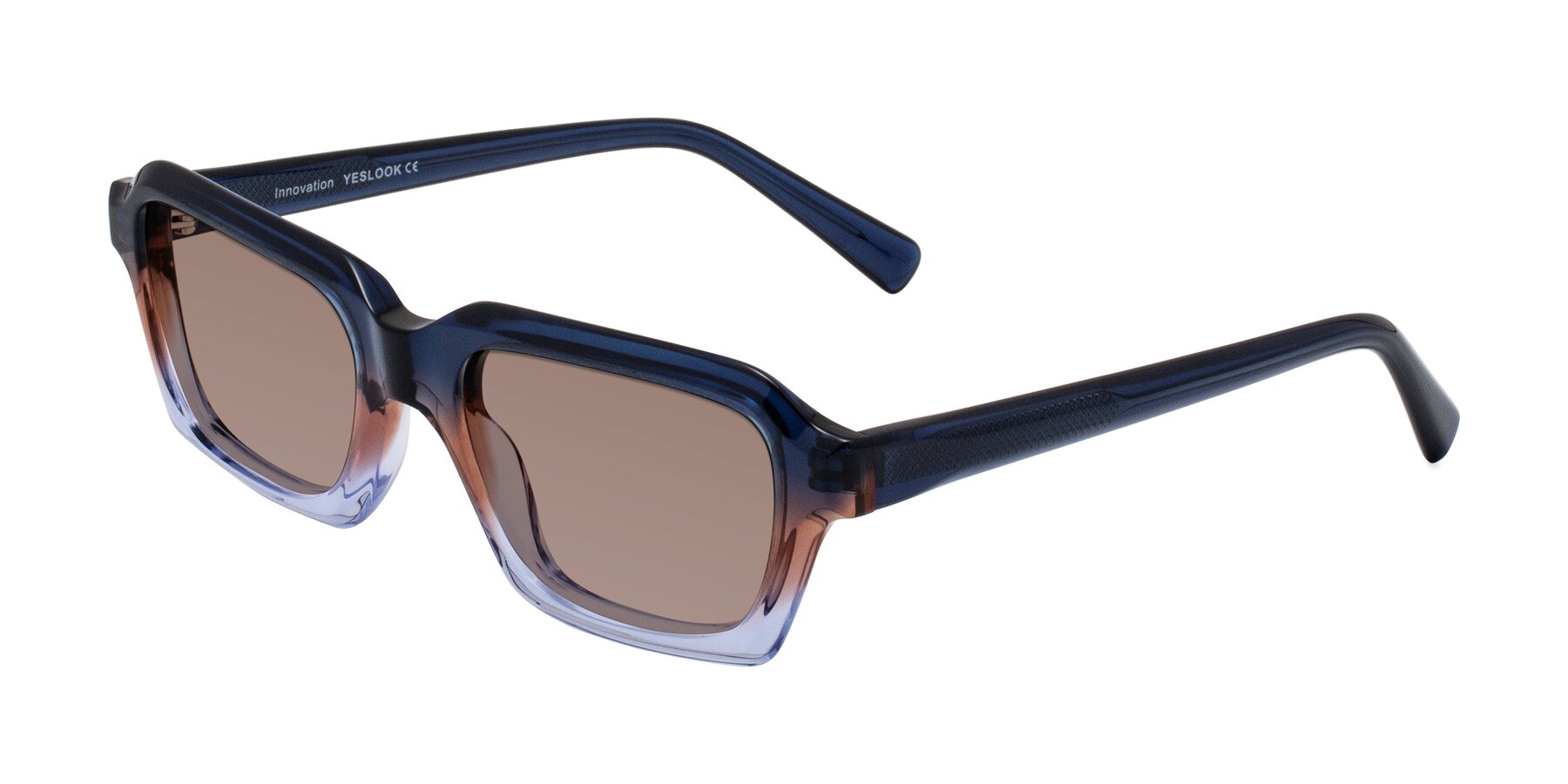 Angle of Innovation in Twilight with Medium Brown Tinted Lenses