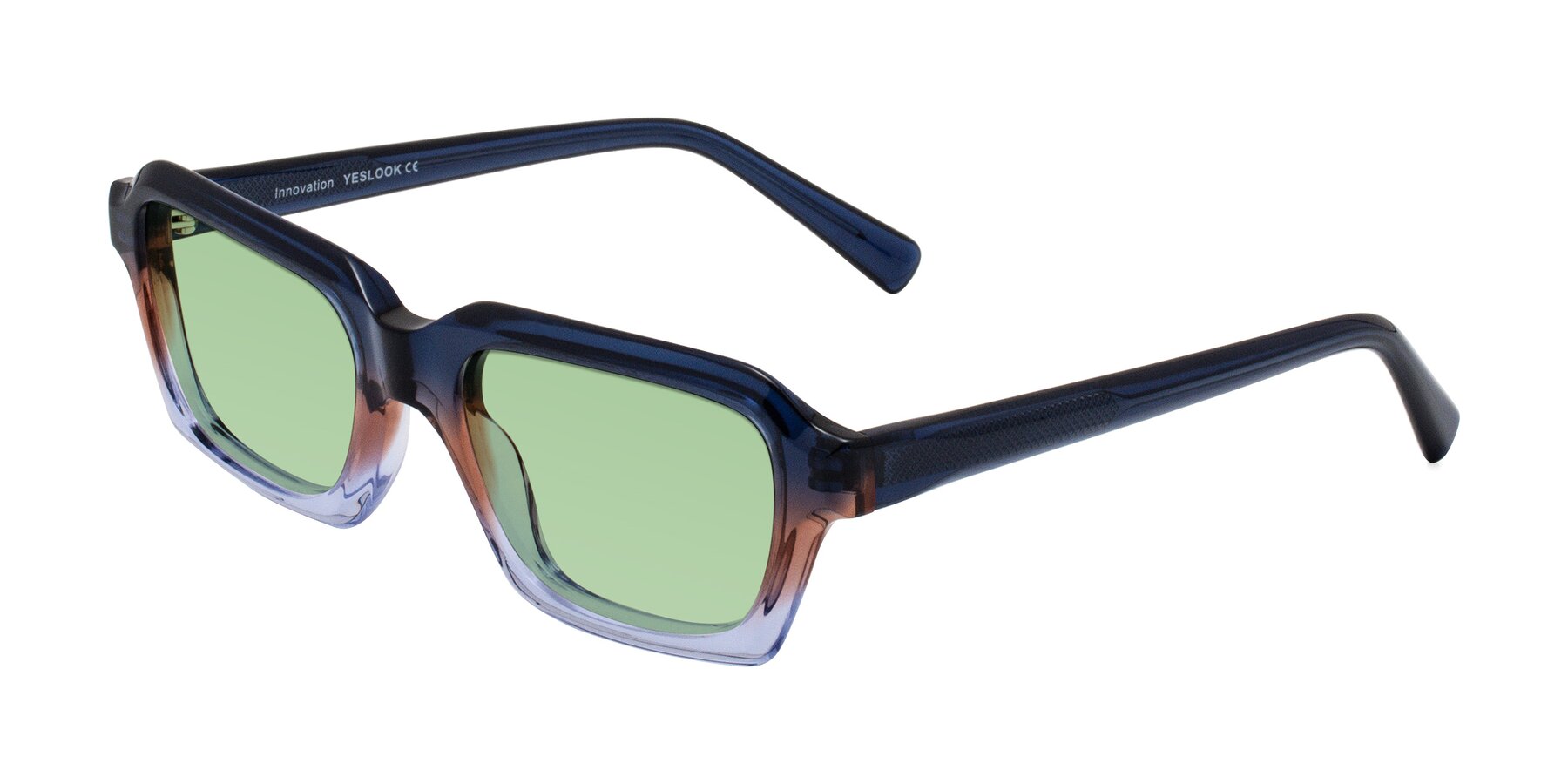 Angle of Innovation in Twilight with Medium Green Tinted Lenses