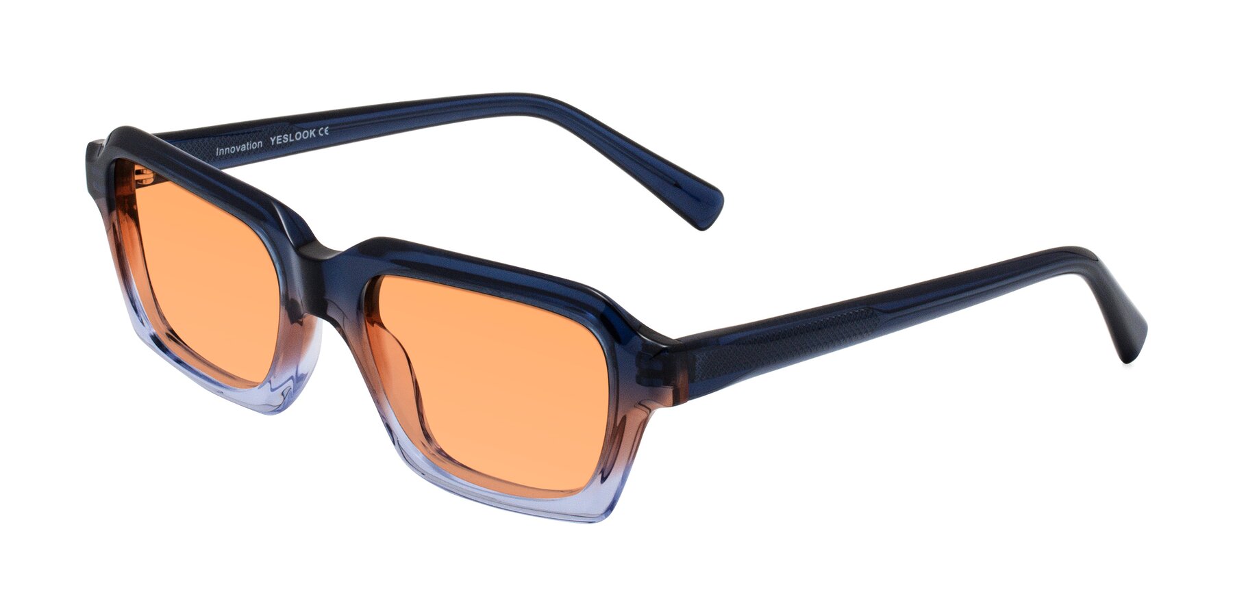 Angle of Innovation in Twilight with Medium Orange Tinted Lenses