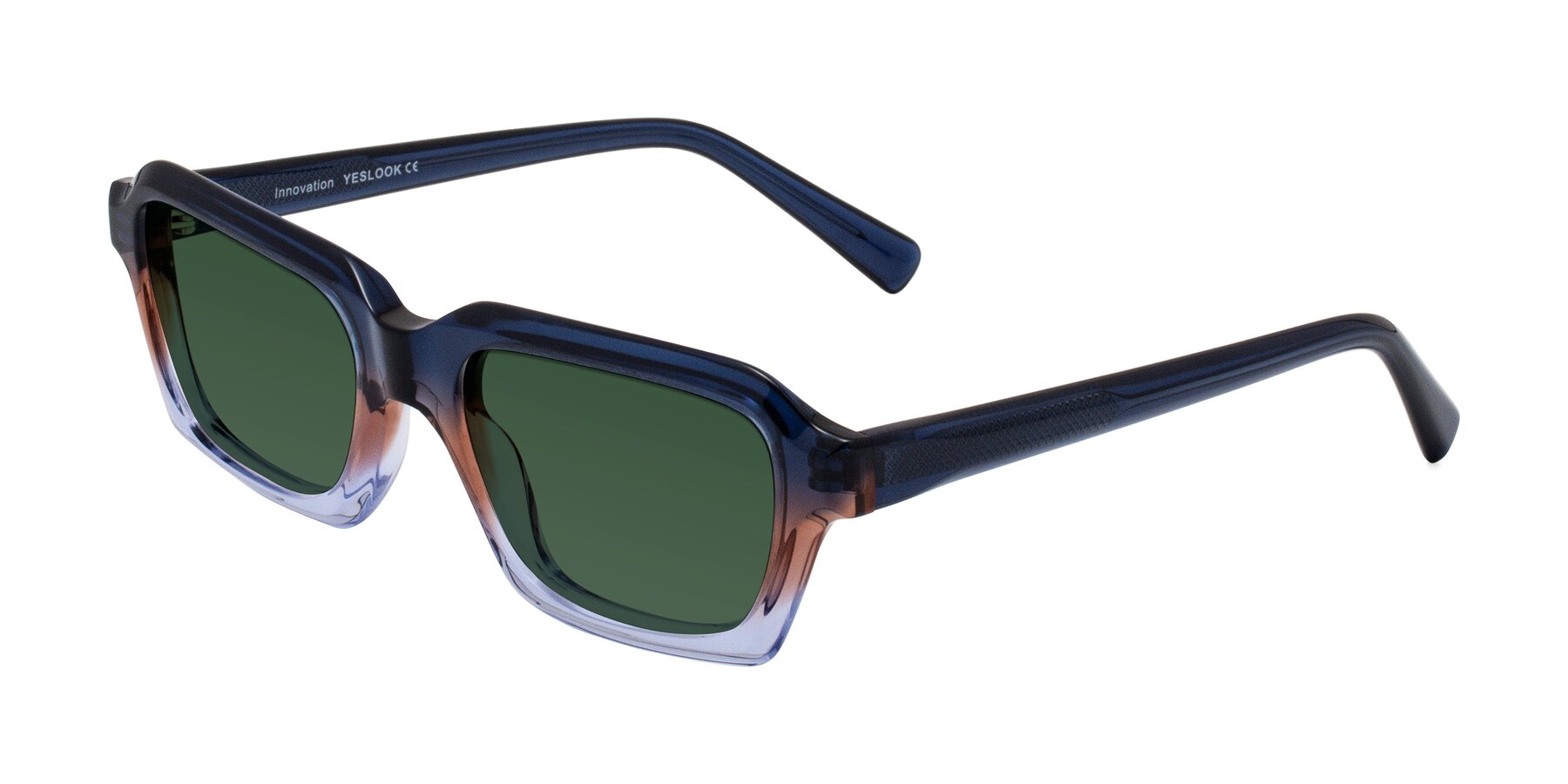 Angle of Innovation in Twilight with Green Tinted Lenses