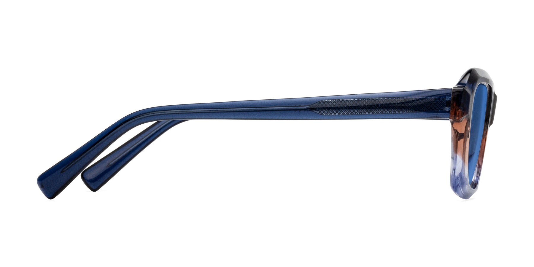 Side of Innovation in Twilight with Blue Tinted Lenses