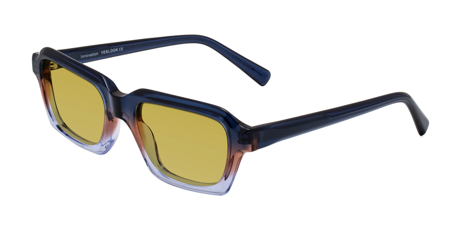 Angle of Innovation in Twilight with Champagne Tinted Lenses