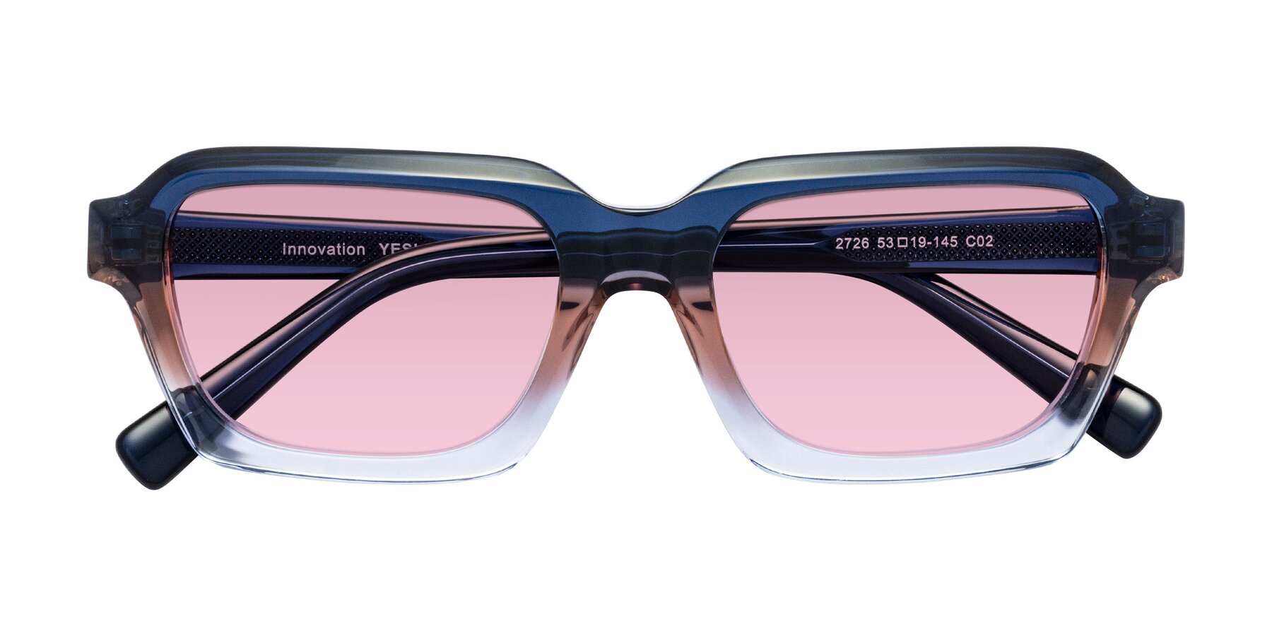 Folded Front of Innovation in Twilight with Light Wine Tinted Lenses