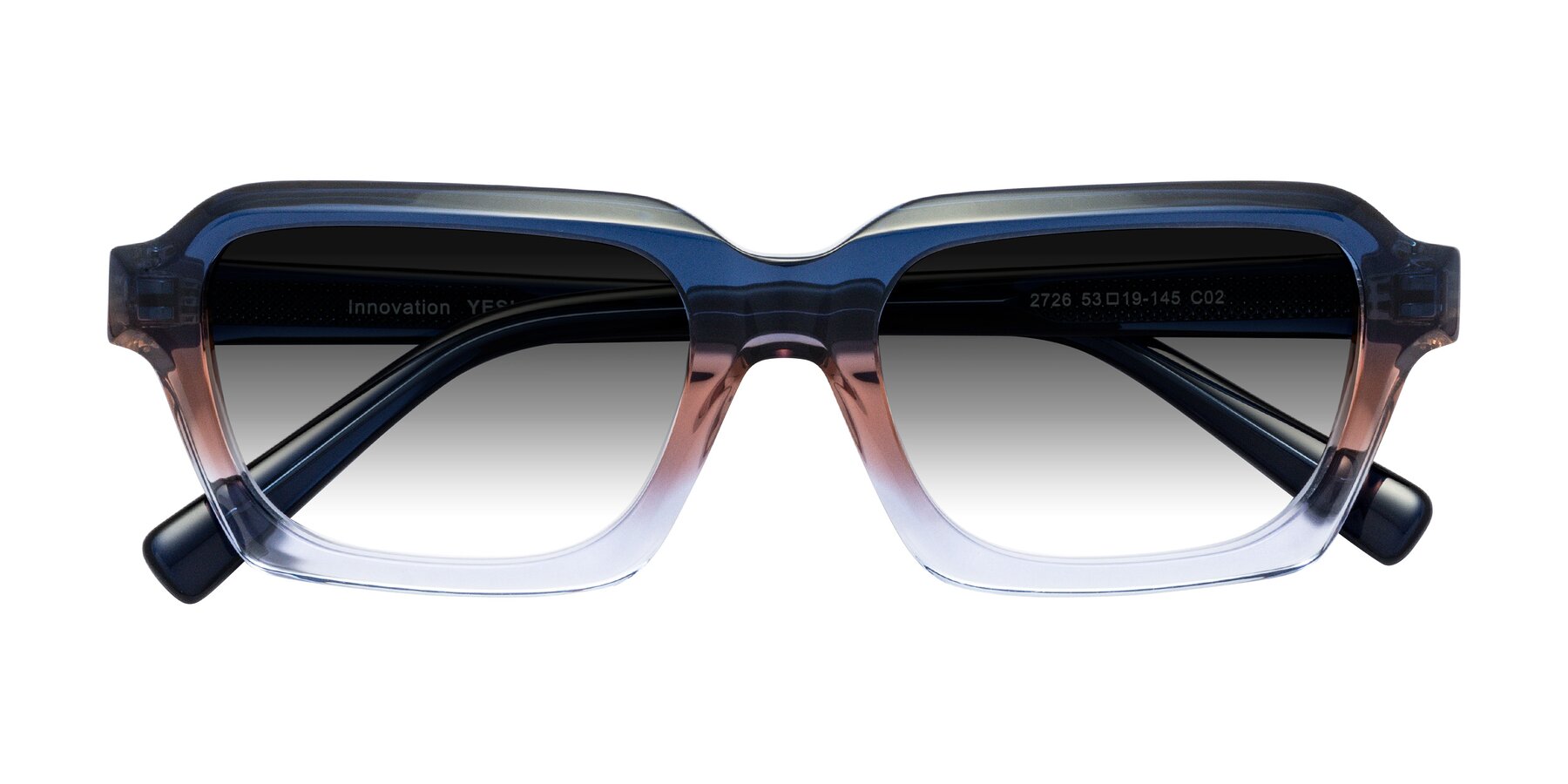 Folded Front of Innovation in Twilight with Gray Gradient Lenses
