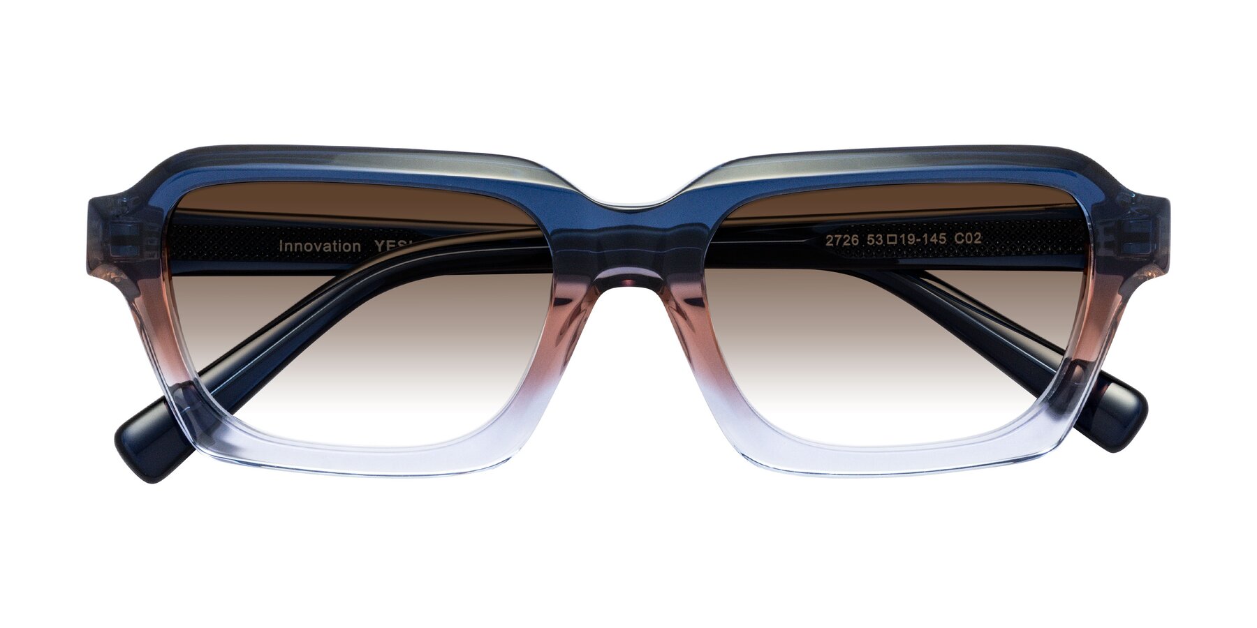 Folded Front of Innovation in Twilight with Brown Gradient Lenses