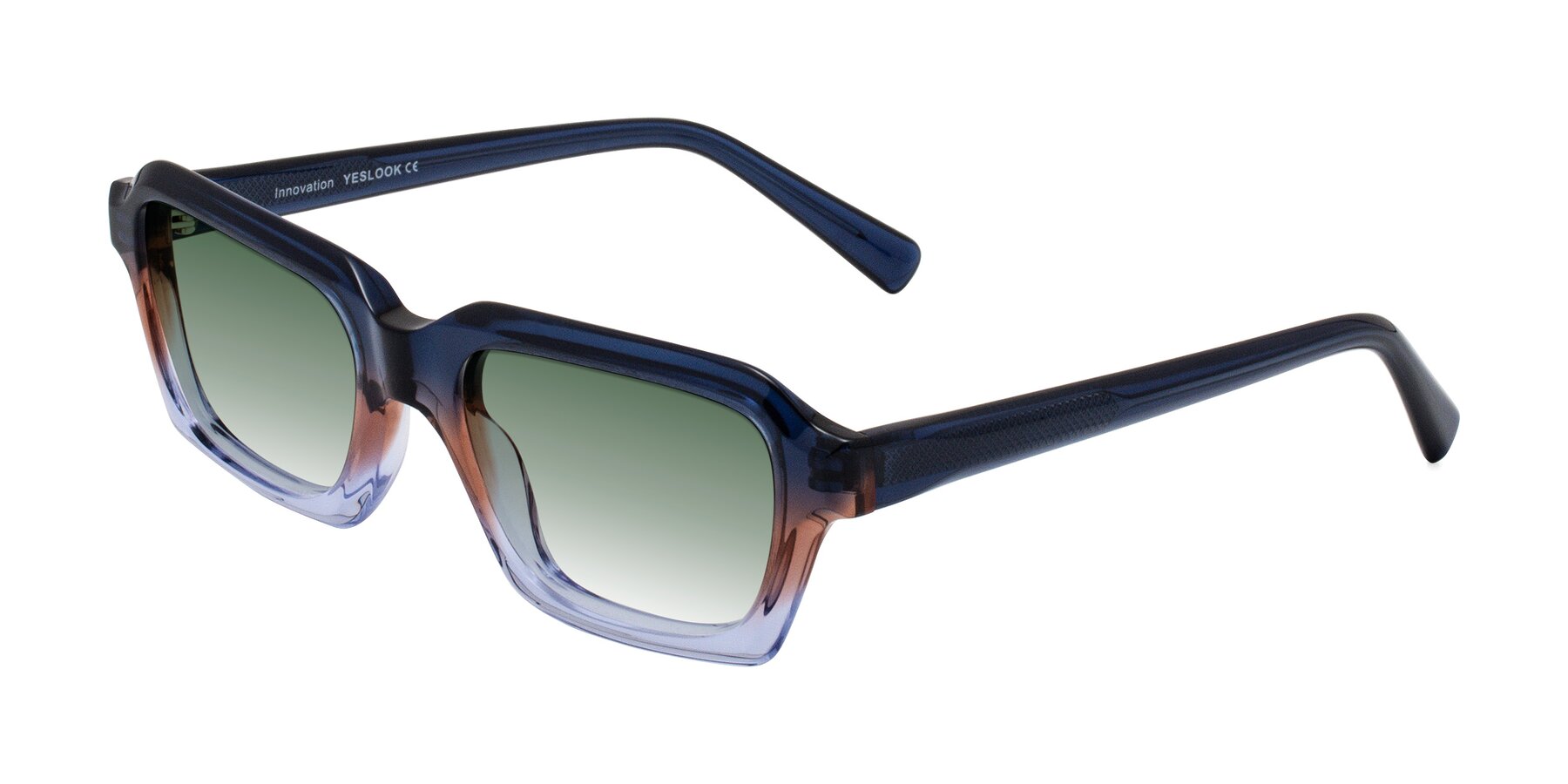 Angle of Innovation in Twilight with Green Gradient Lenses