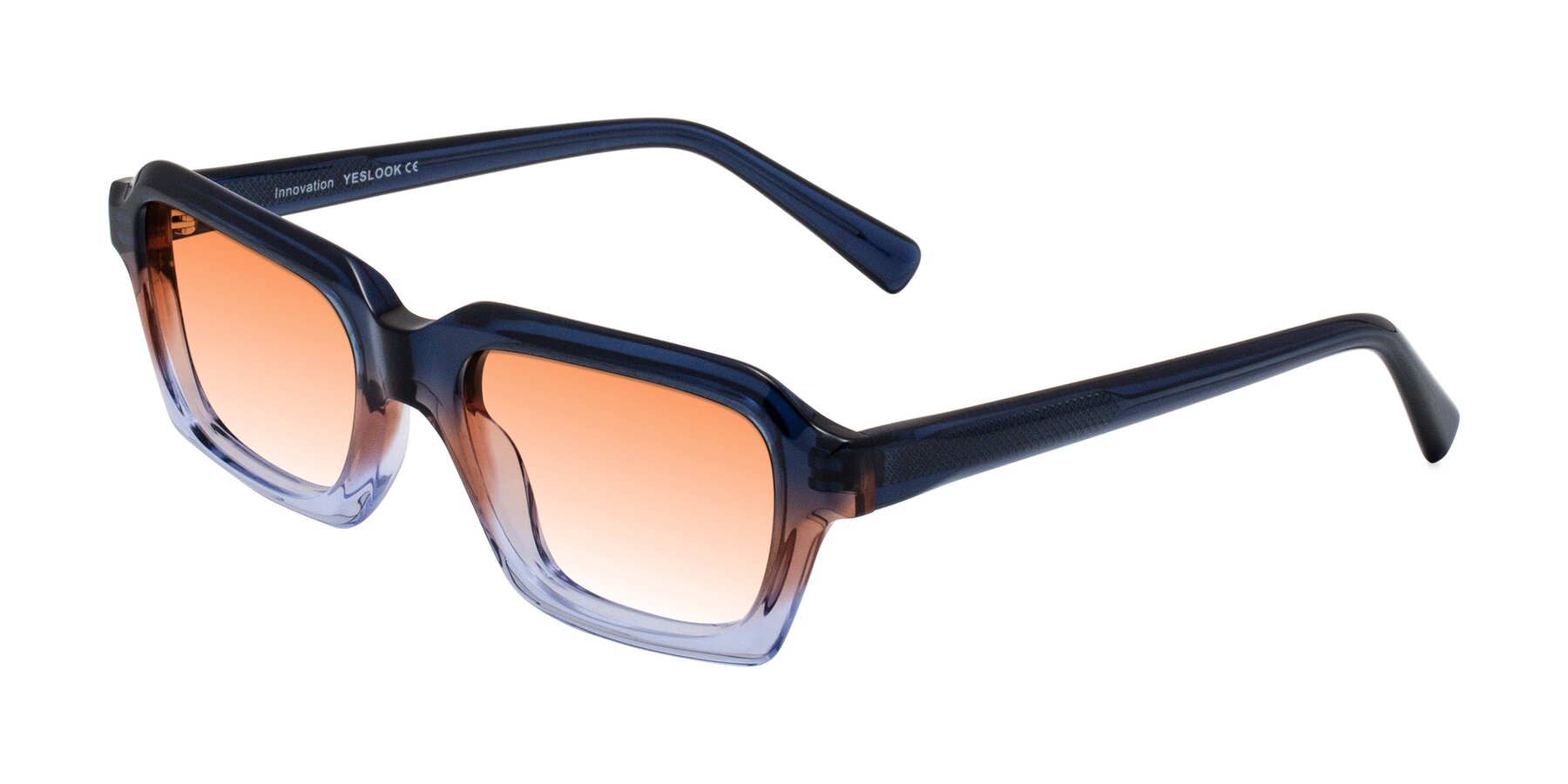 Angle of Innovation in Twilight with Orange Gradient Lenses