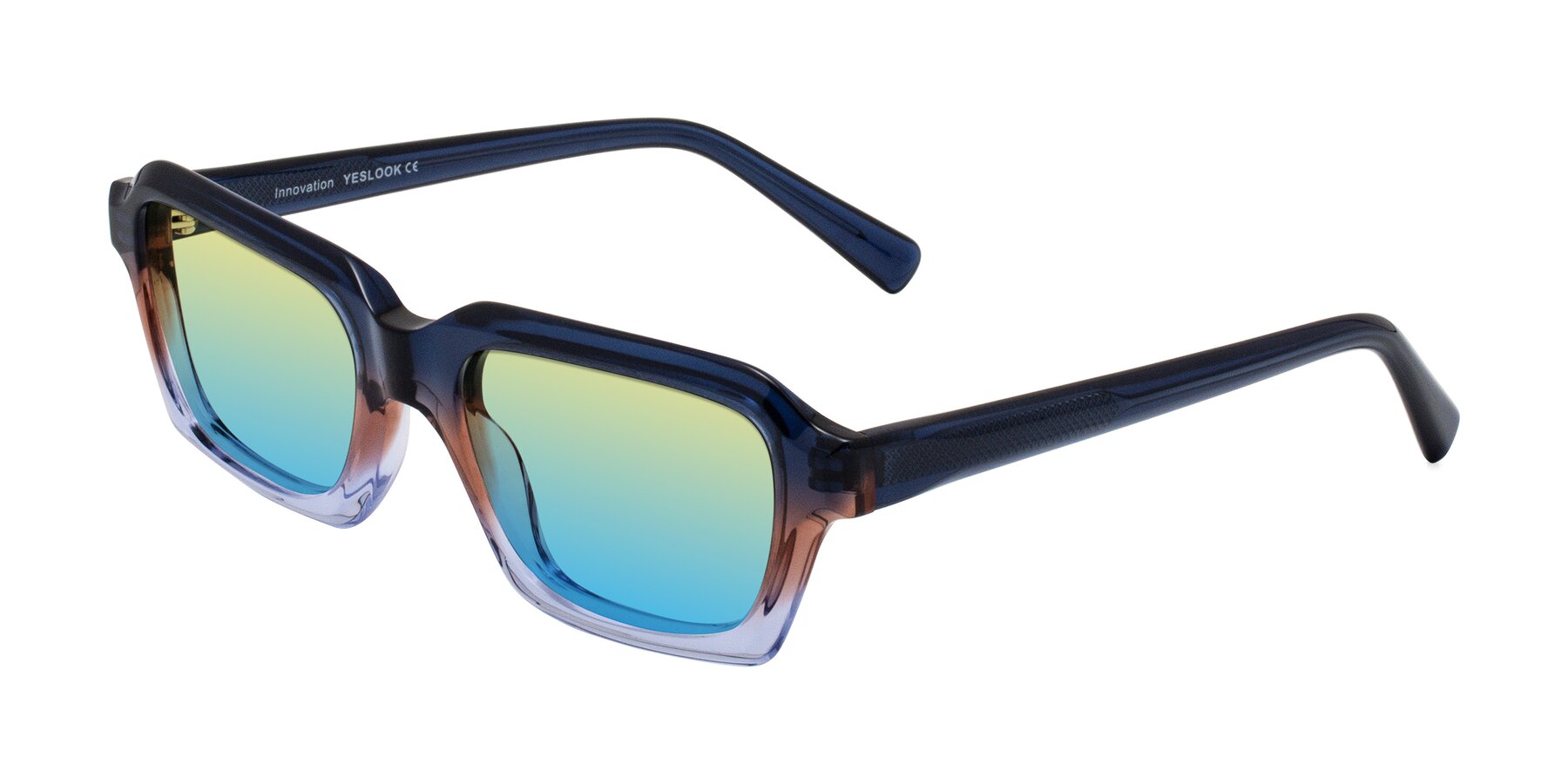 Angle of Innovation in Twilight with Yellow / Blue Gradient Lenses