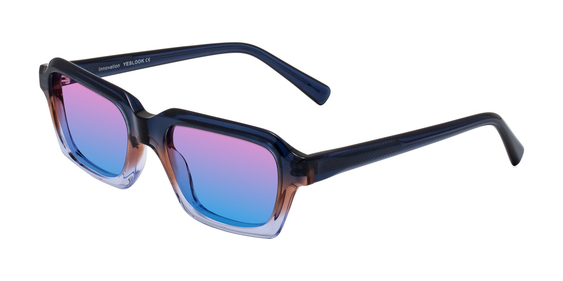 Angle of Innovation in Twilight with Pink / Blue Gradient Lenses