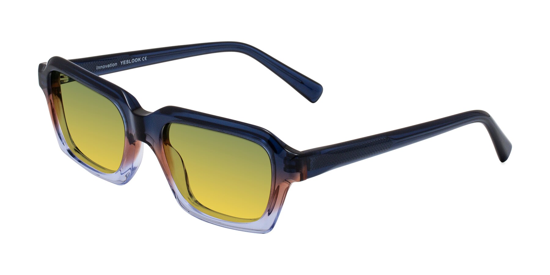 Angle of Innovation in Twilight with Green / Yellow Gradient Lenses