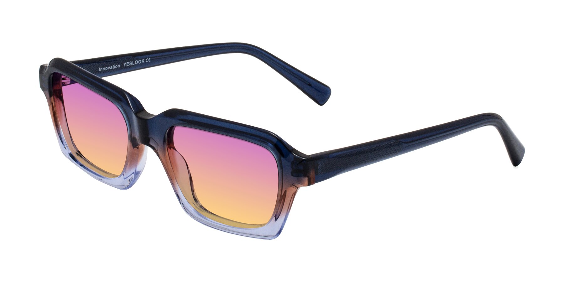 Angle of Innovation in Twilight with Purple / Yellow Gradient Lenses