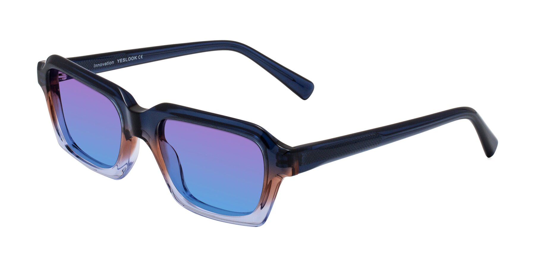 Angle of Innovation in Twilight with Purple / Blue Gradient Lenses