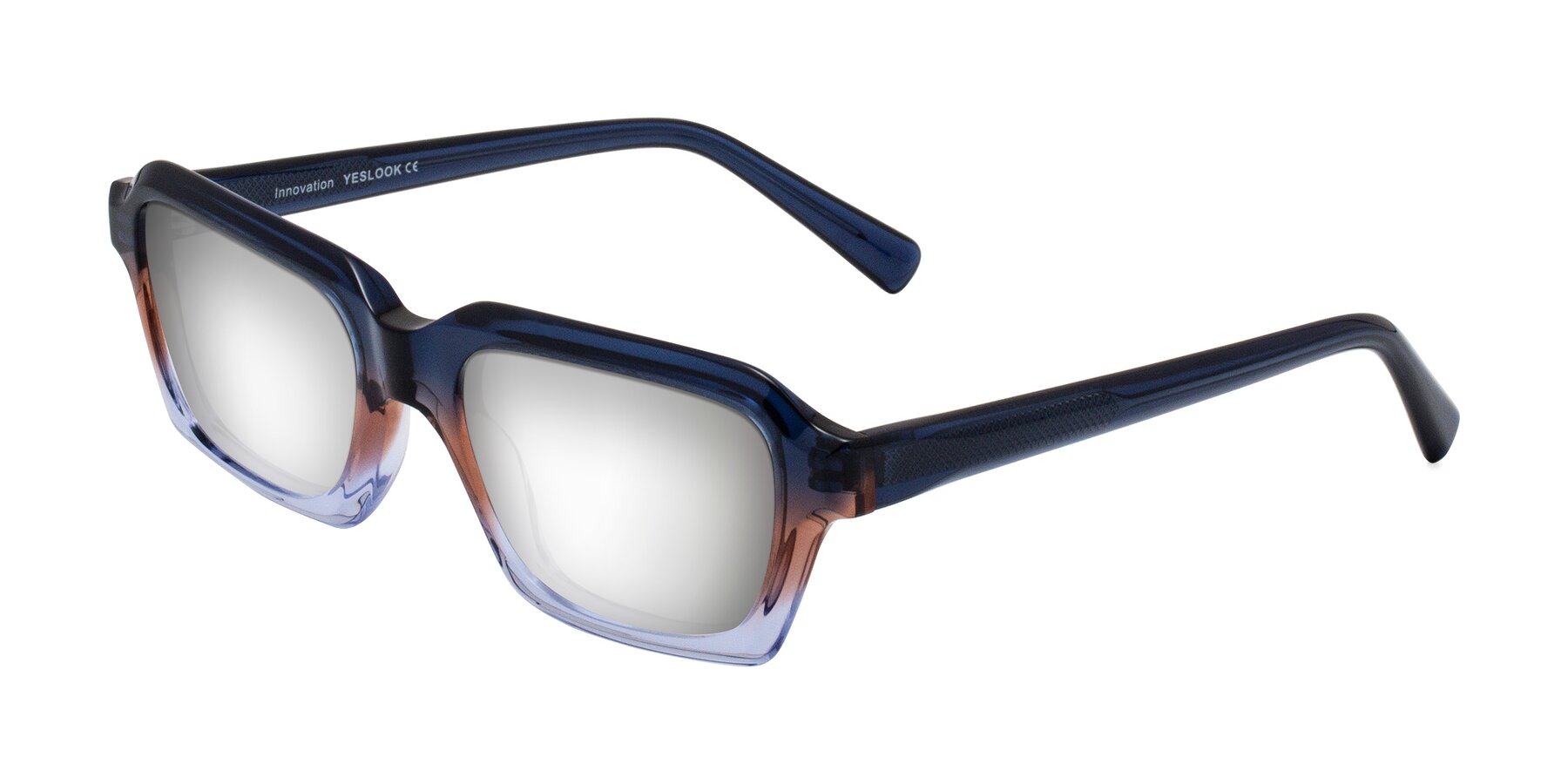 Angle of Innovation in Twilight with Silver Mirrored Lenses