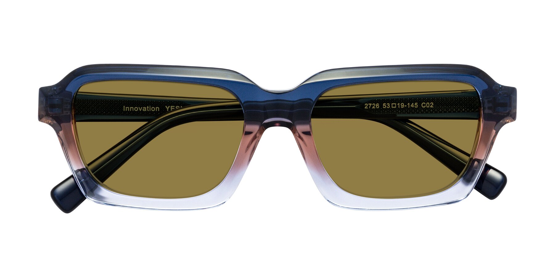 Folded Front of Innovation in Twilight with Brown Polarized Lenses