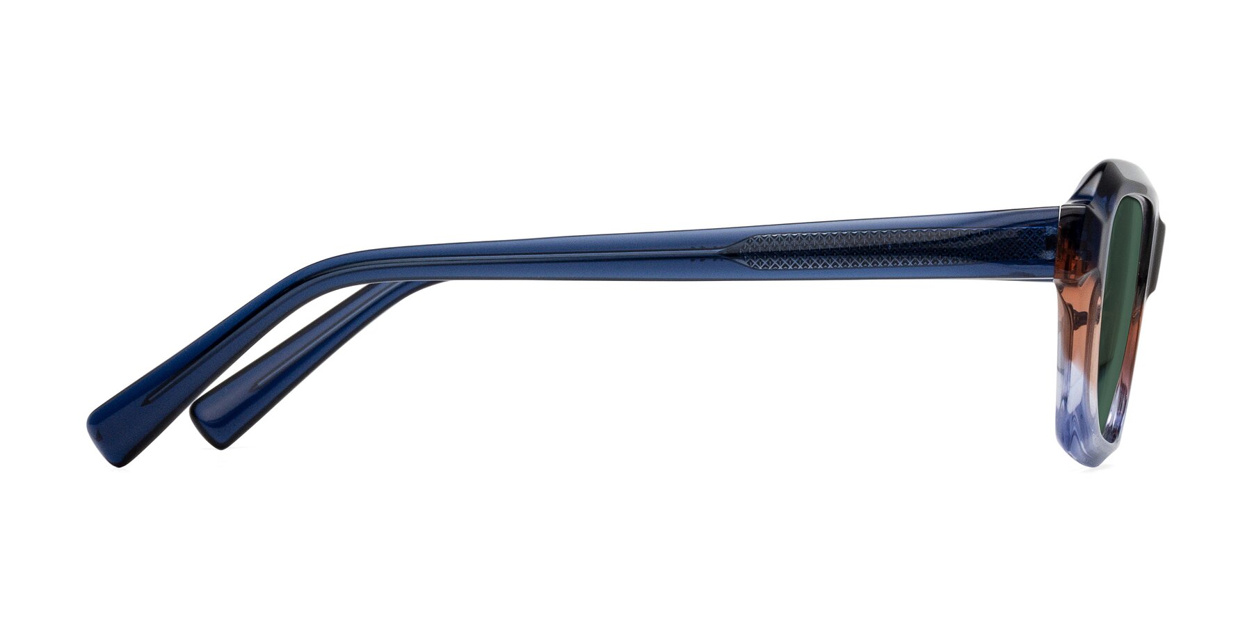 Side of Innovation in Twilight with Green Polarized Lenses