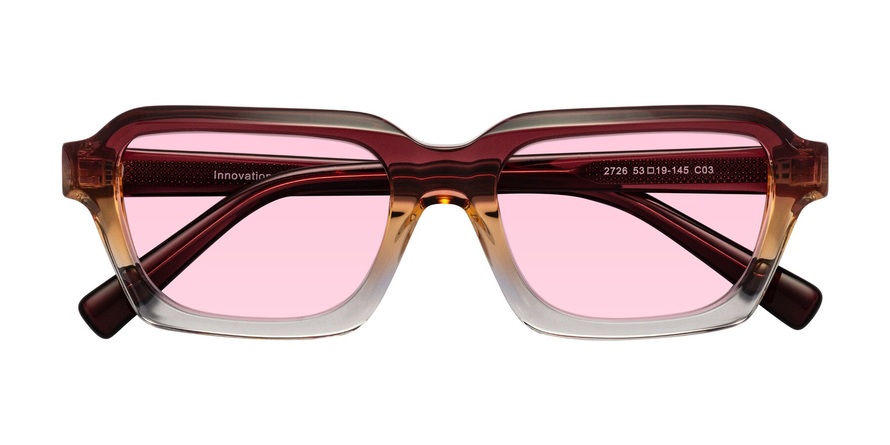 Folded Front of Innovation in Dawn with Light Pink Tinted Lenses