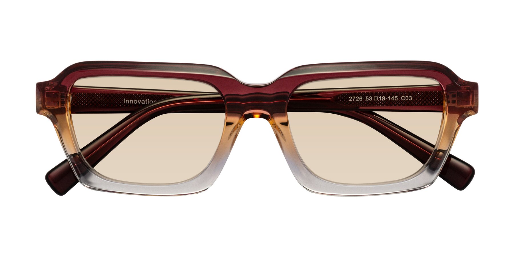 Folded Front of Innovation in Dawn with Light Brown Tinted Lenses