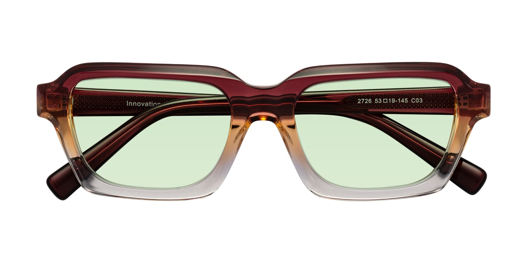 Folded Front of Innovation in Dawn with Light Green Tinted Lenses