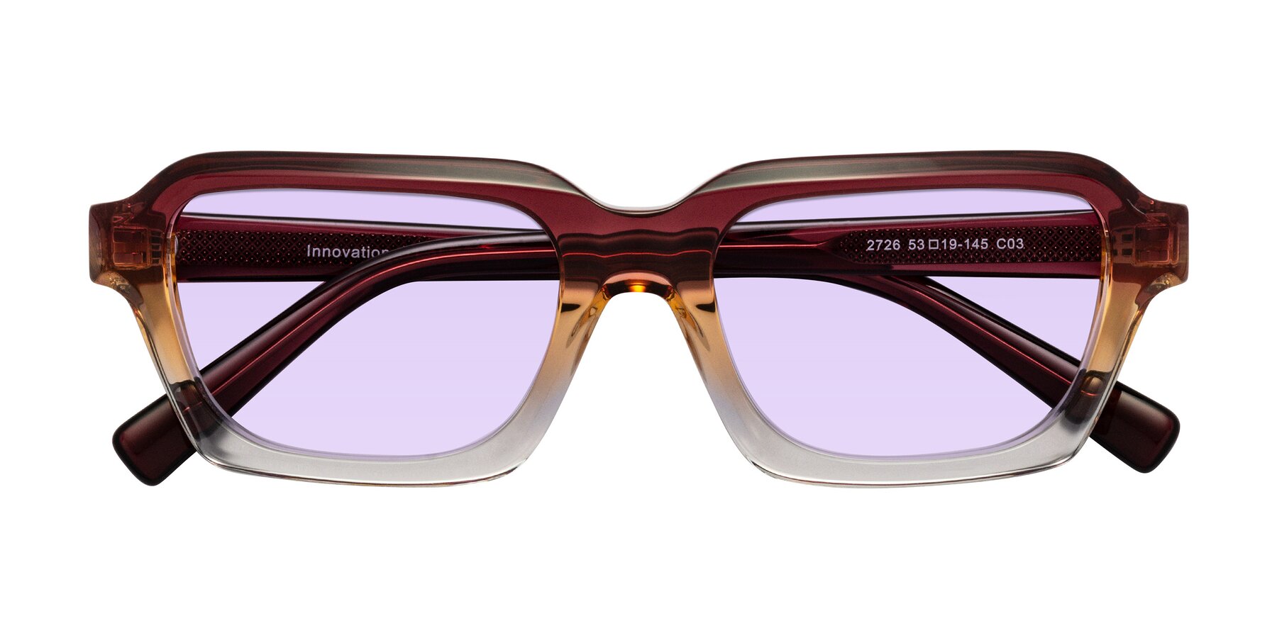 Folded Front of Innovation in Dawn with Light Purple Tinted Lenses