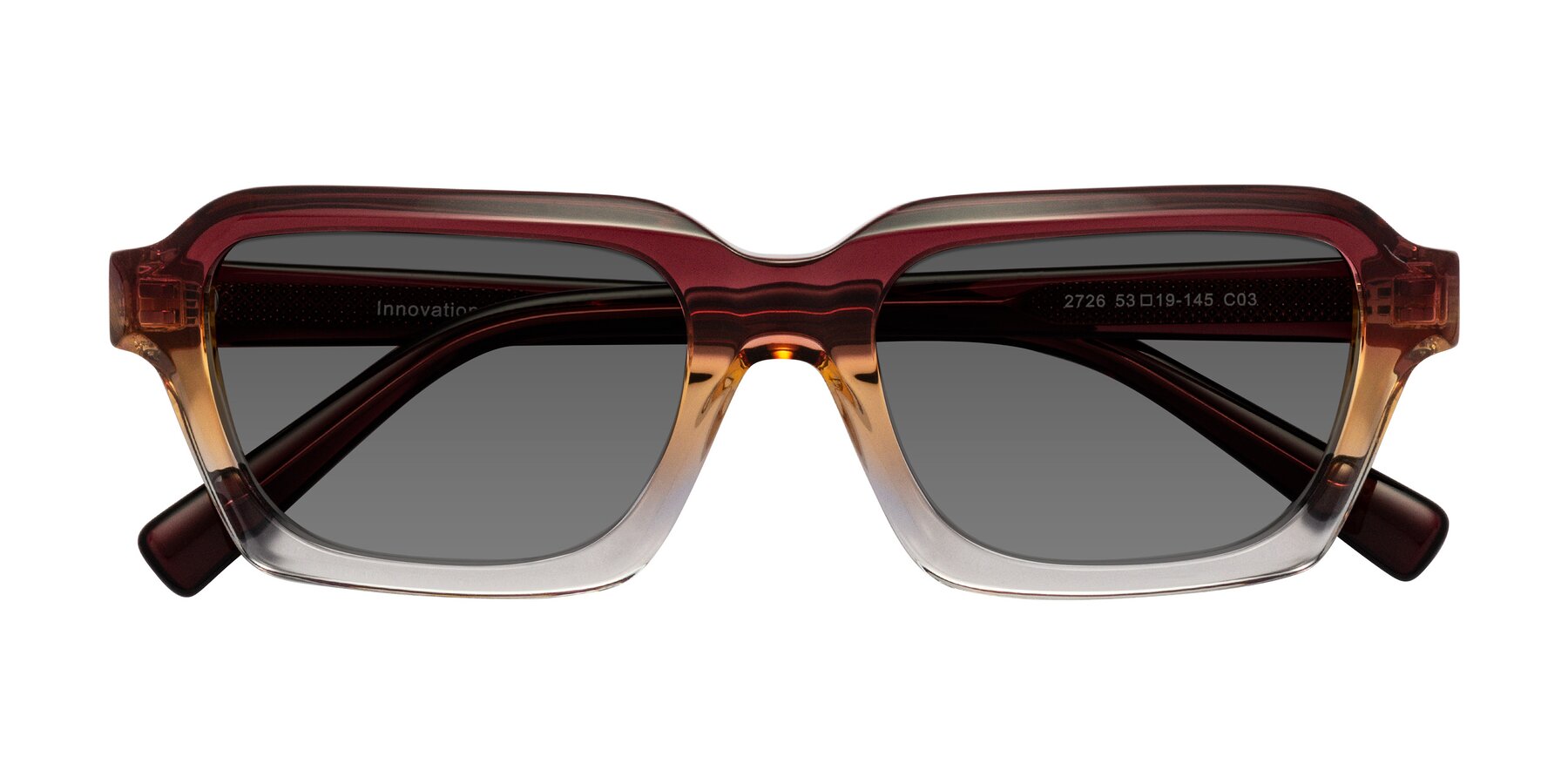 Folded Front of Innovation in Dawn with Medium Gray Tinted Lenses