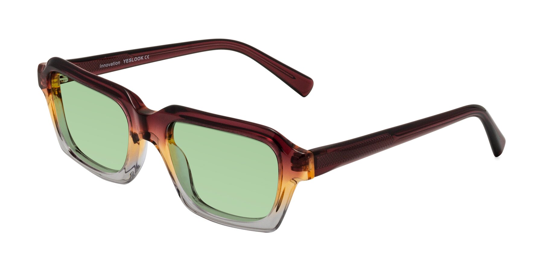 Angle of Innovation in Dawn with Medium Green Tinted Lenses