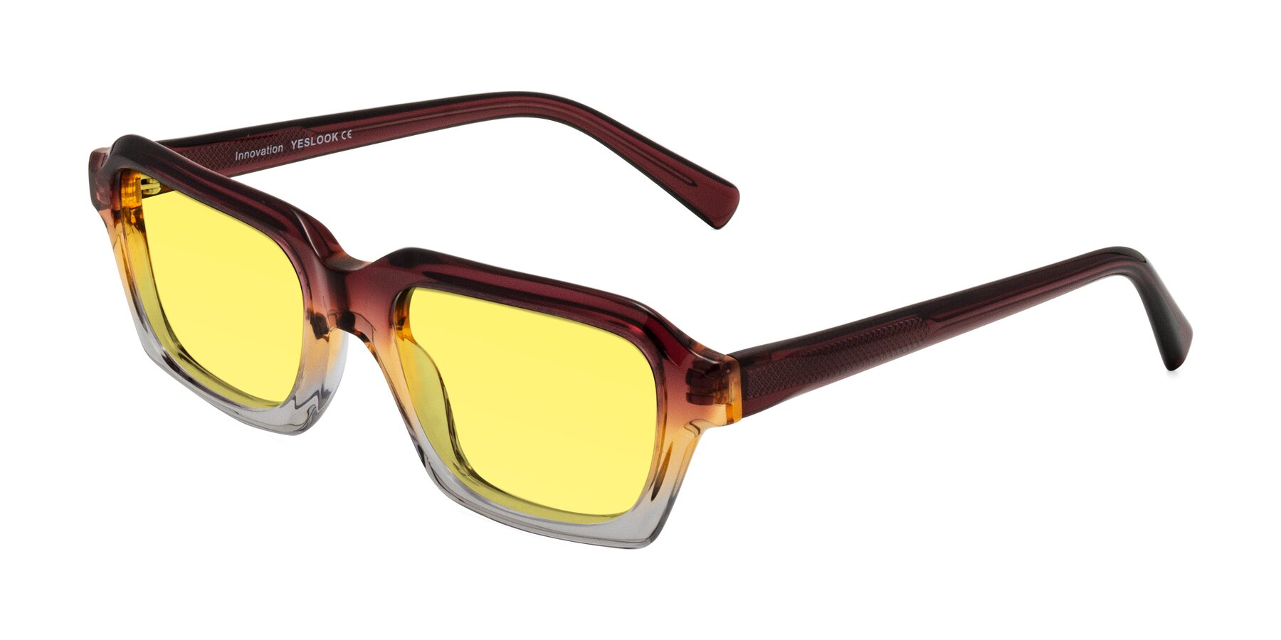 Angle of Innovation in Dawn with Medium Yellow Tinted Lenses