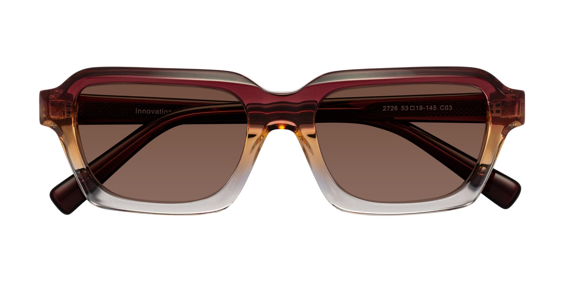 Folded Front of Innovation in Dawn with Brown Tinted Lenses