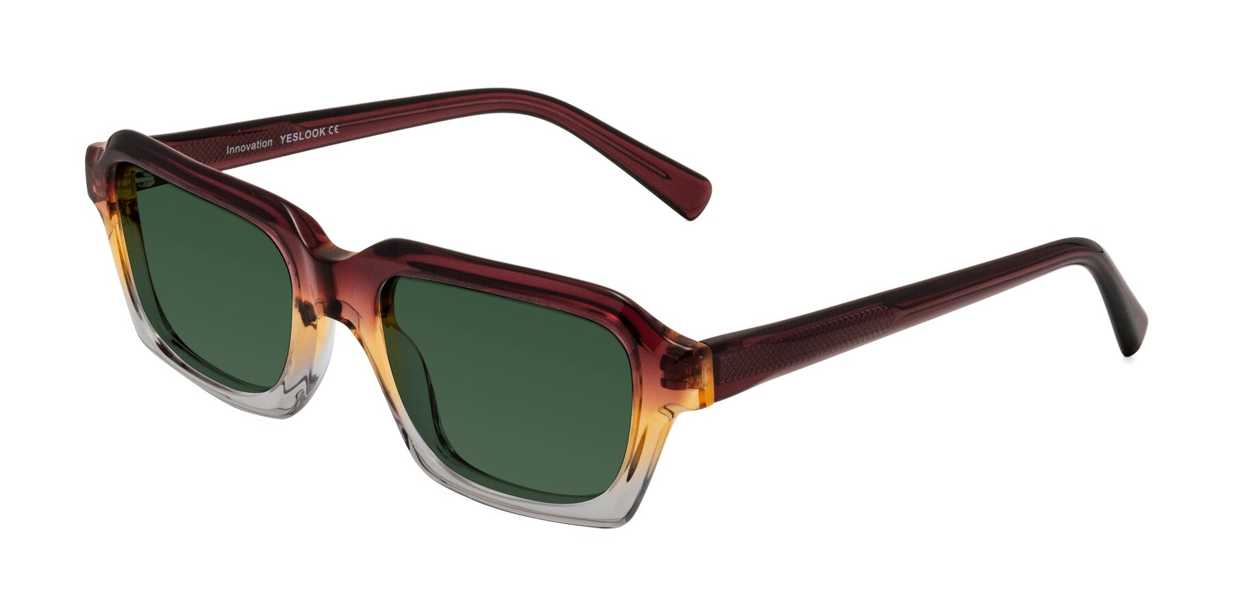 Angle of Innovation in Dawn with Green Tinted Lenses