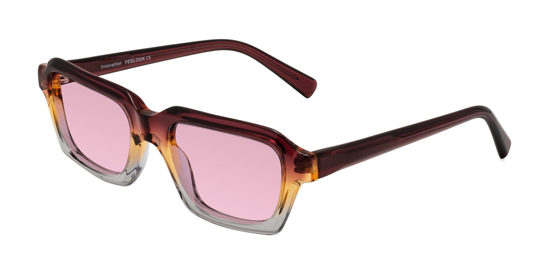 Angle of Innovation in Dawn with Light Wine Tinted Lenses
