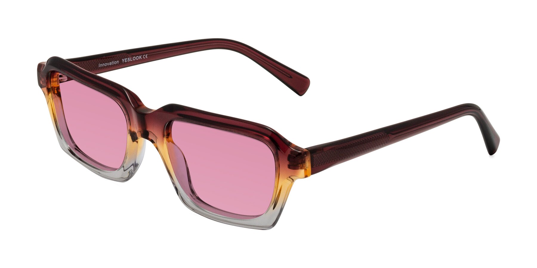 Angle of Innovation in Dawn with Medium Wine Tinted Lenses