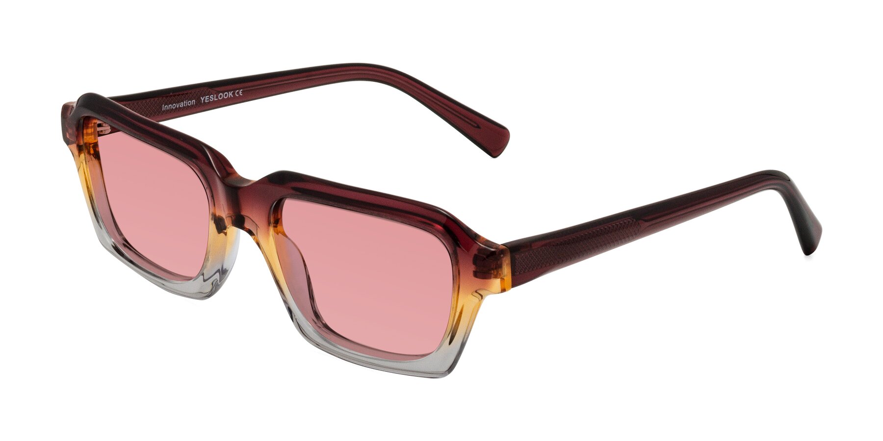 Angle of Innovation in Dawn with Medium Garnet Tinted Lenses